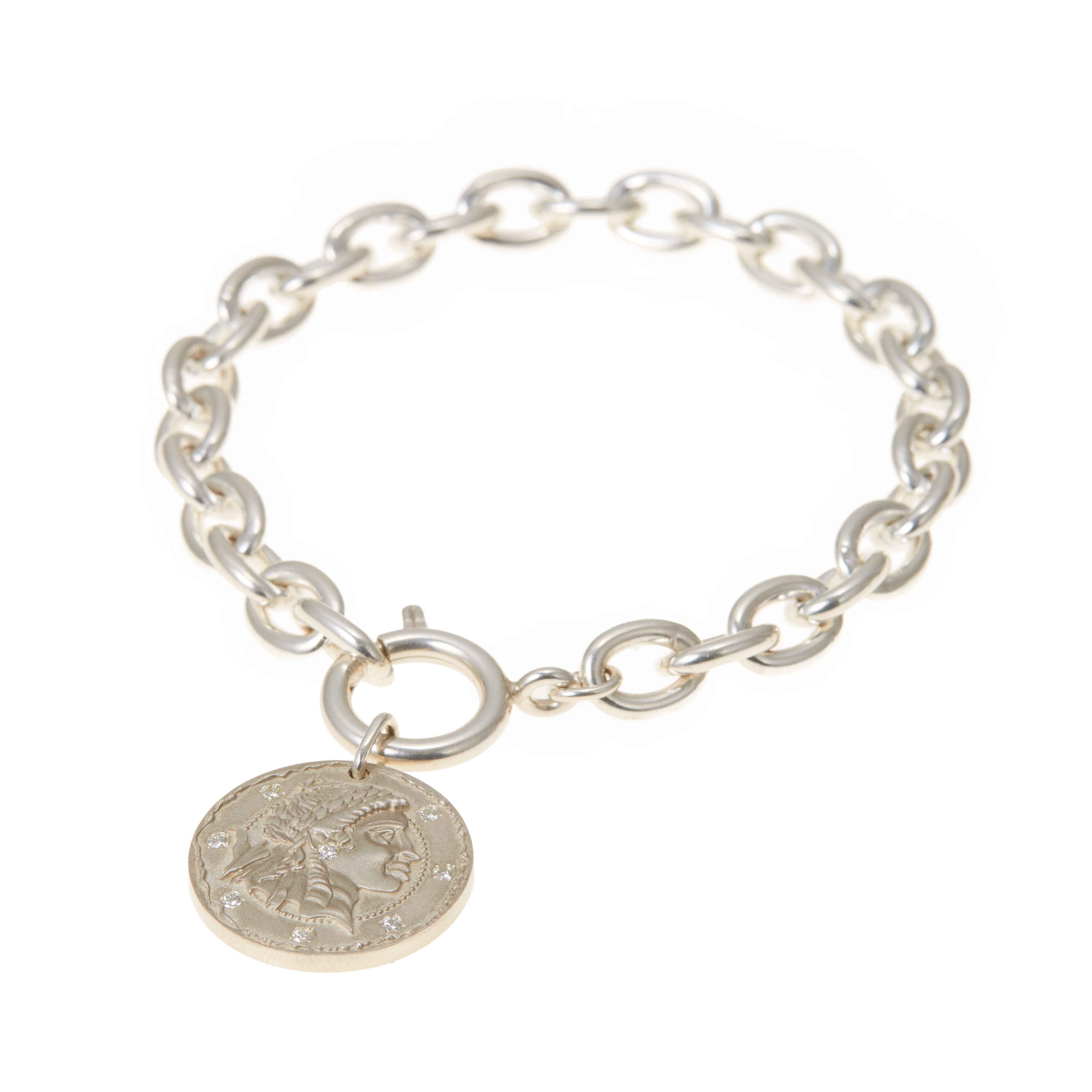 Coins chain bracelet - Silver Chain Bracelet - The Future Rocks - 4