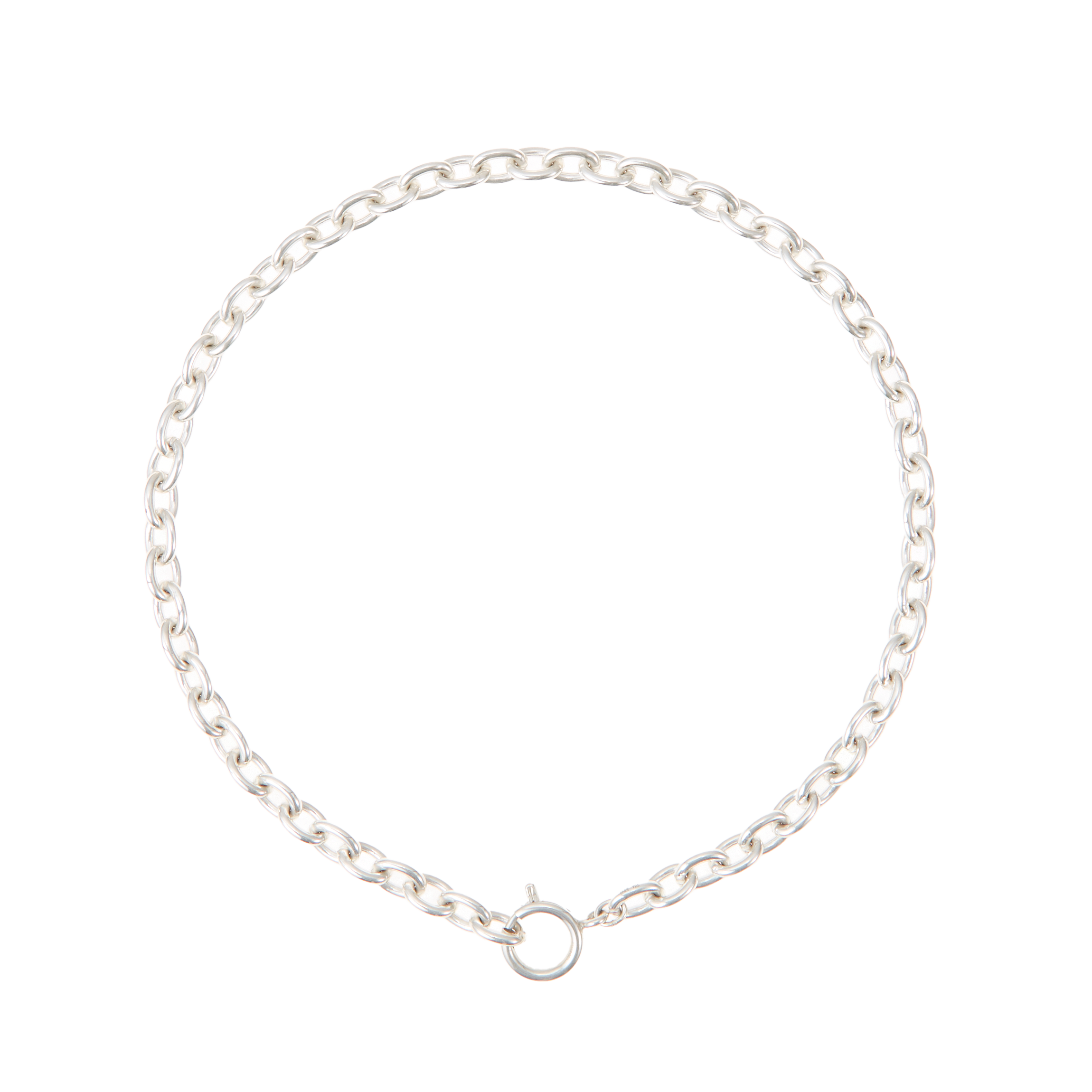 Coins chain necklace S - Sterling Silver Choker Necklace -  The Future Rocks -    1