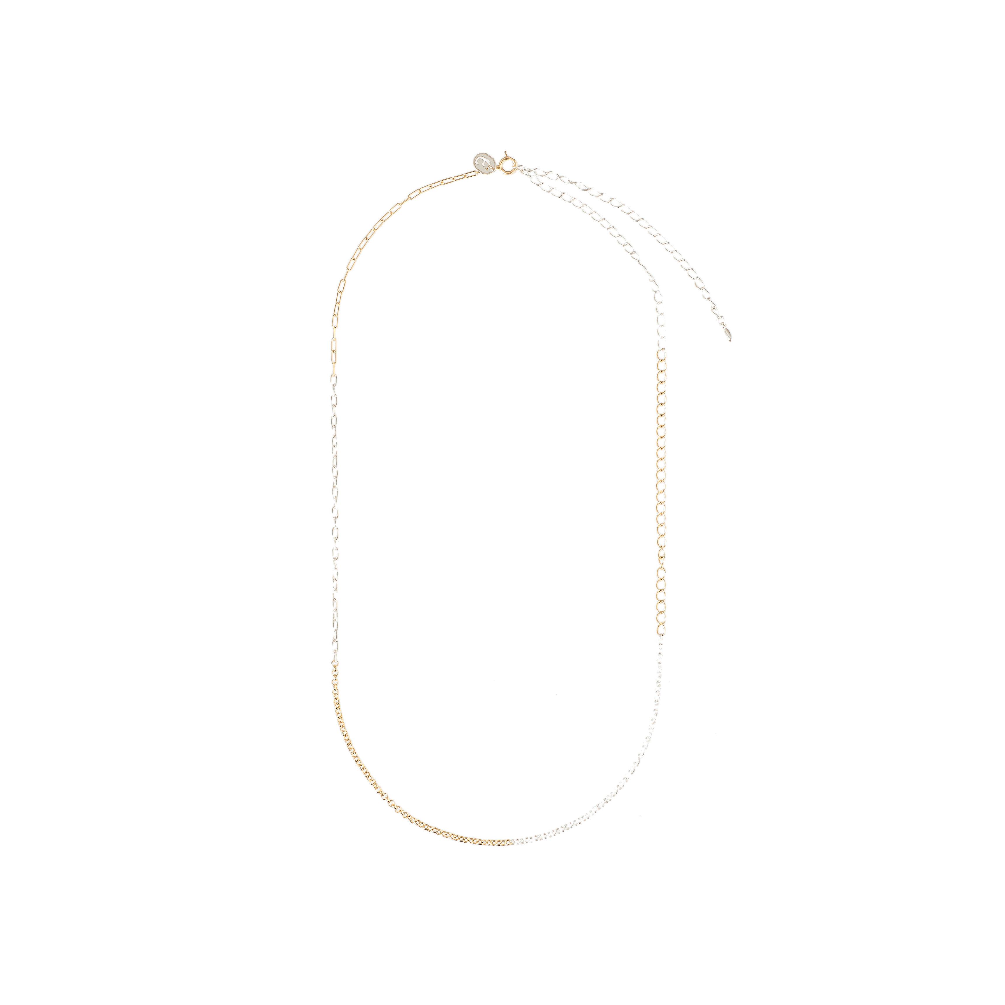 Mix chain necklace - Mixed Metal Chain Necklace - The Future Rocks - 1