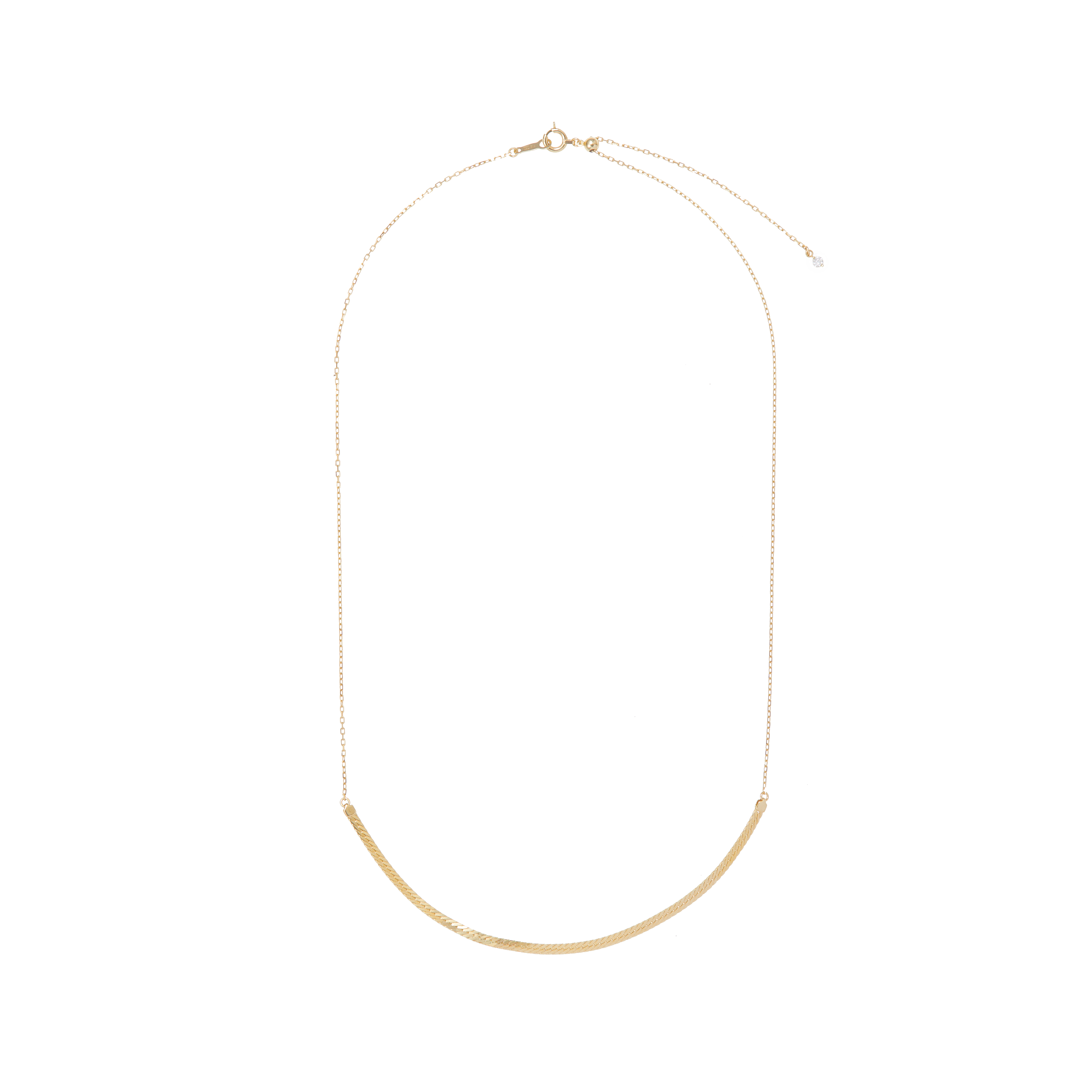 Herringbone chain necklace - Herringbone Chain Necklace - The Future Rocks - 1
