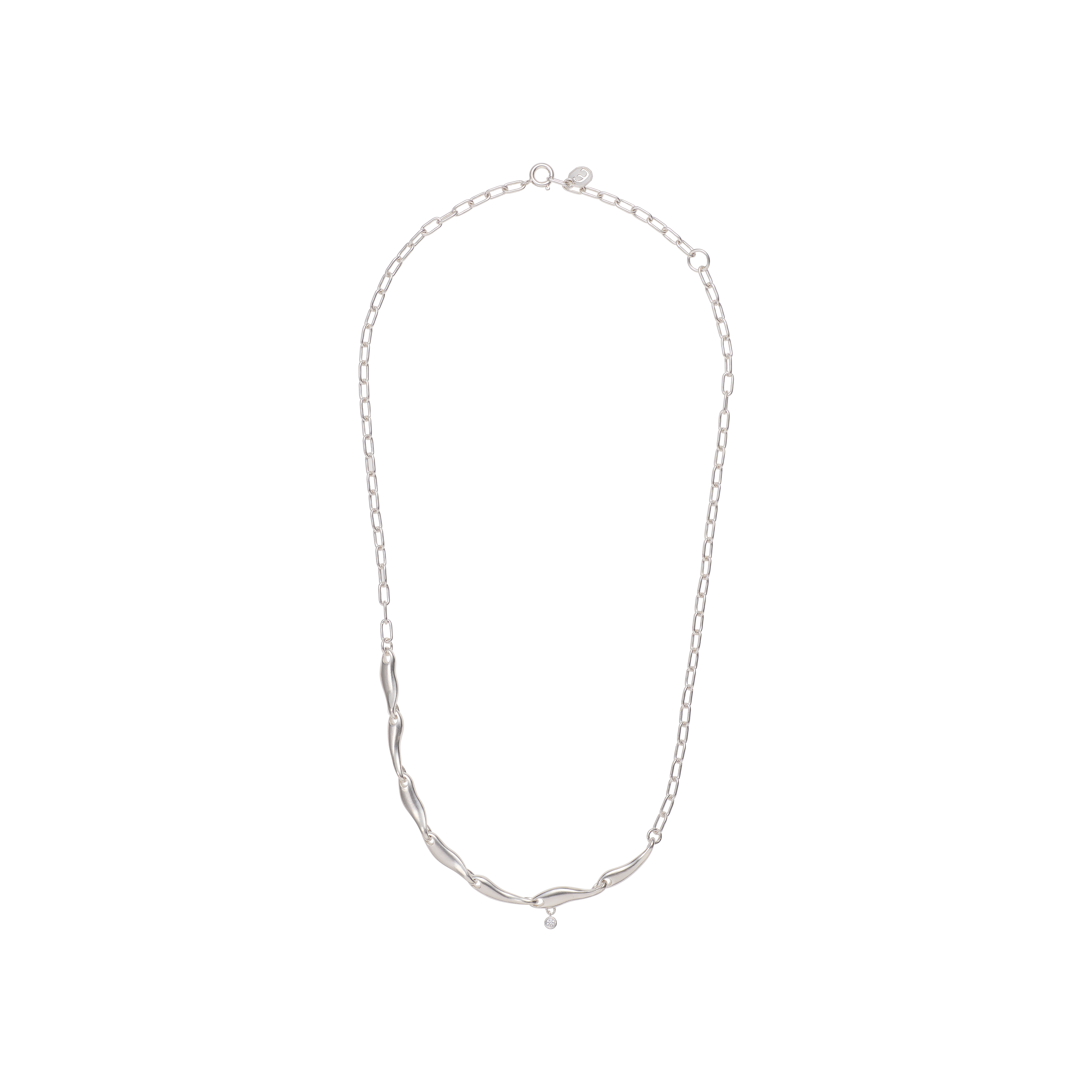 Flow necklace - Sterling Silver Necklace - The Future Rocks - 1