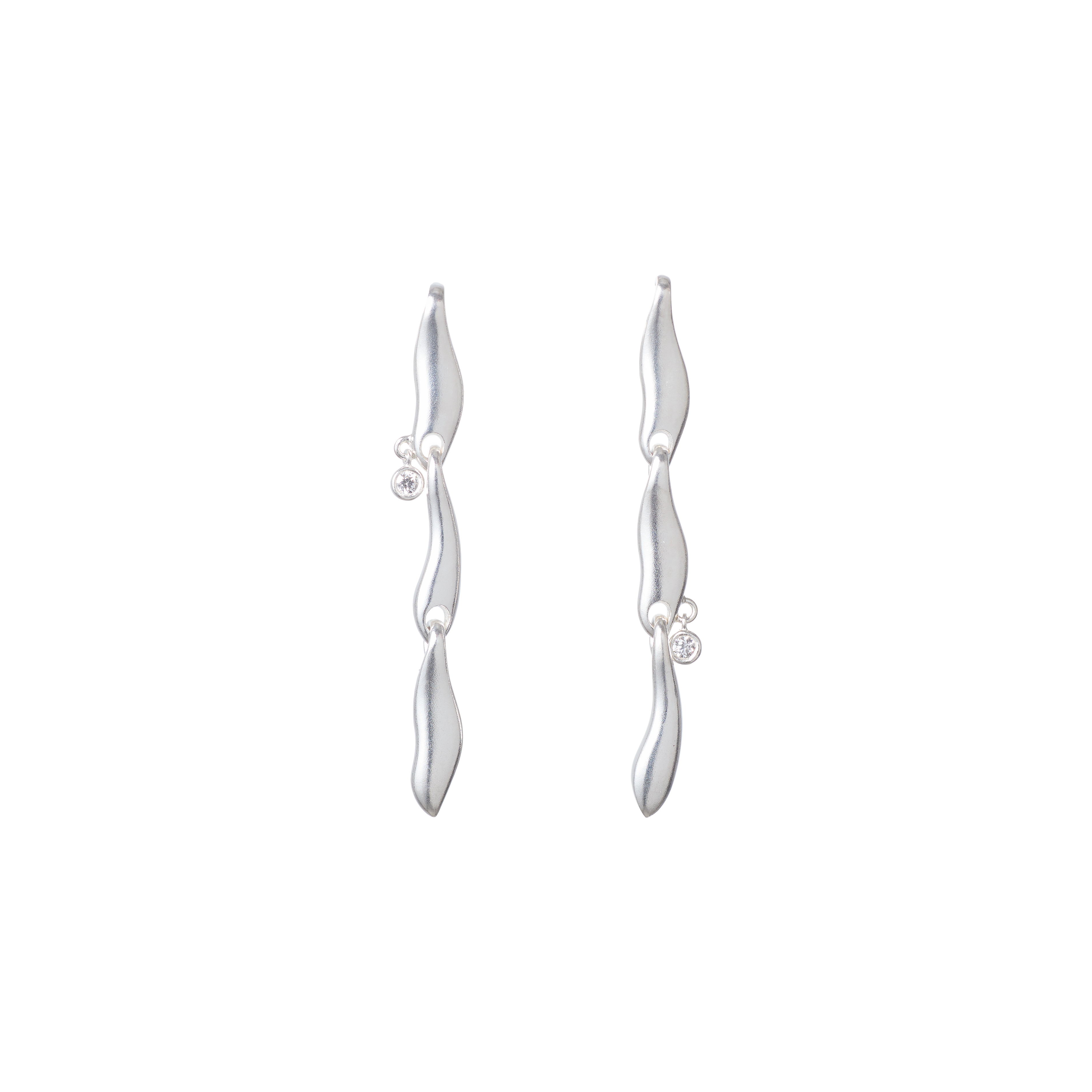 Flow earrings - Flow Sterling Silver Earrings - The Future Rocks - 1