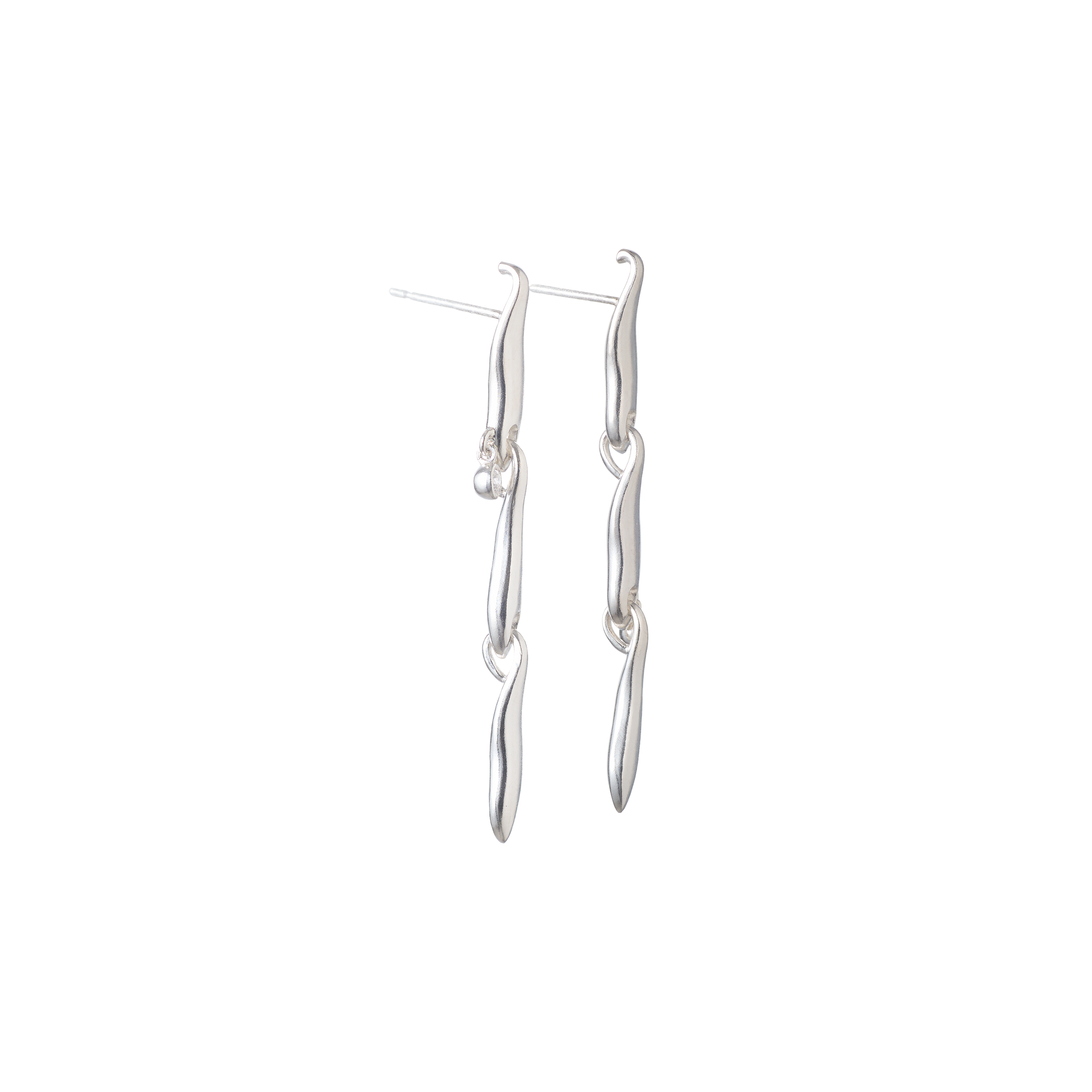 Flow earrings - Flow Sterling Silver Earrings - The Future Rocks - 3