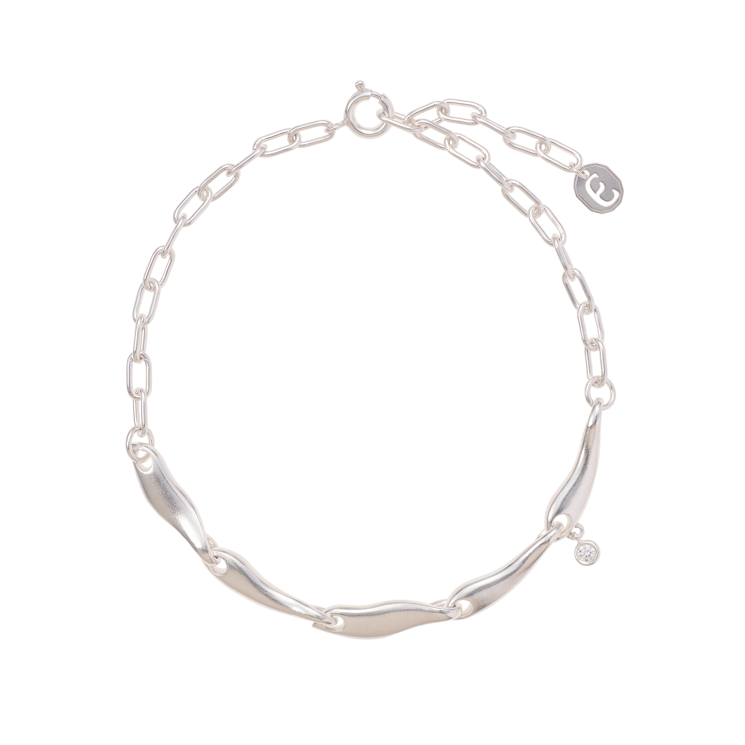 Flow bracelet - Flow Sterling Silver Bracelet - The Future Rocks - 1