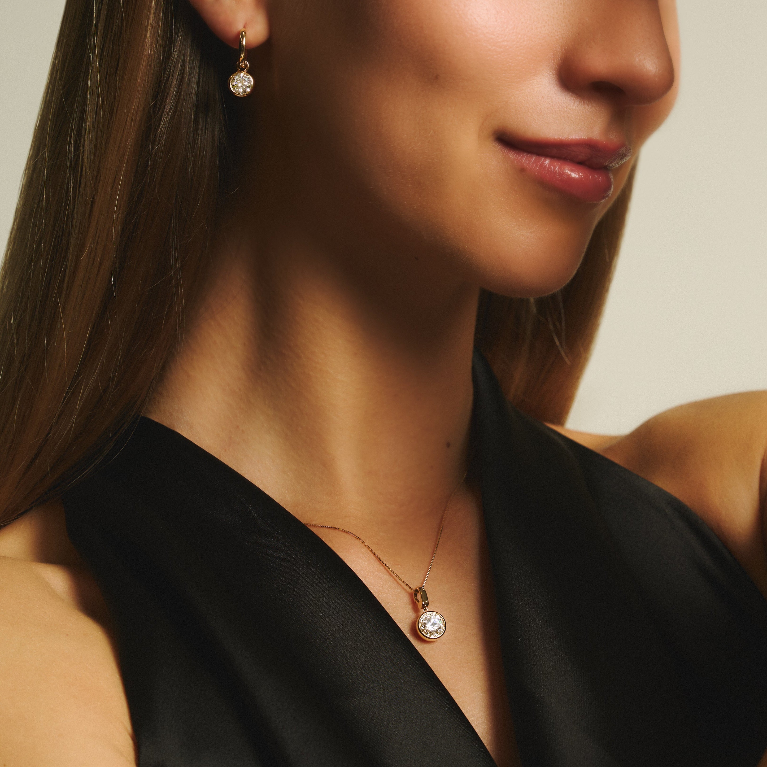 Bubble drop earrings 2ct - Diamond Pendant Drop Earrings - The Future Rocks - 5