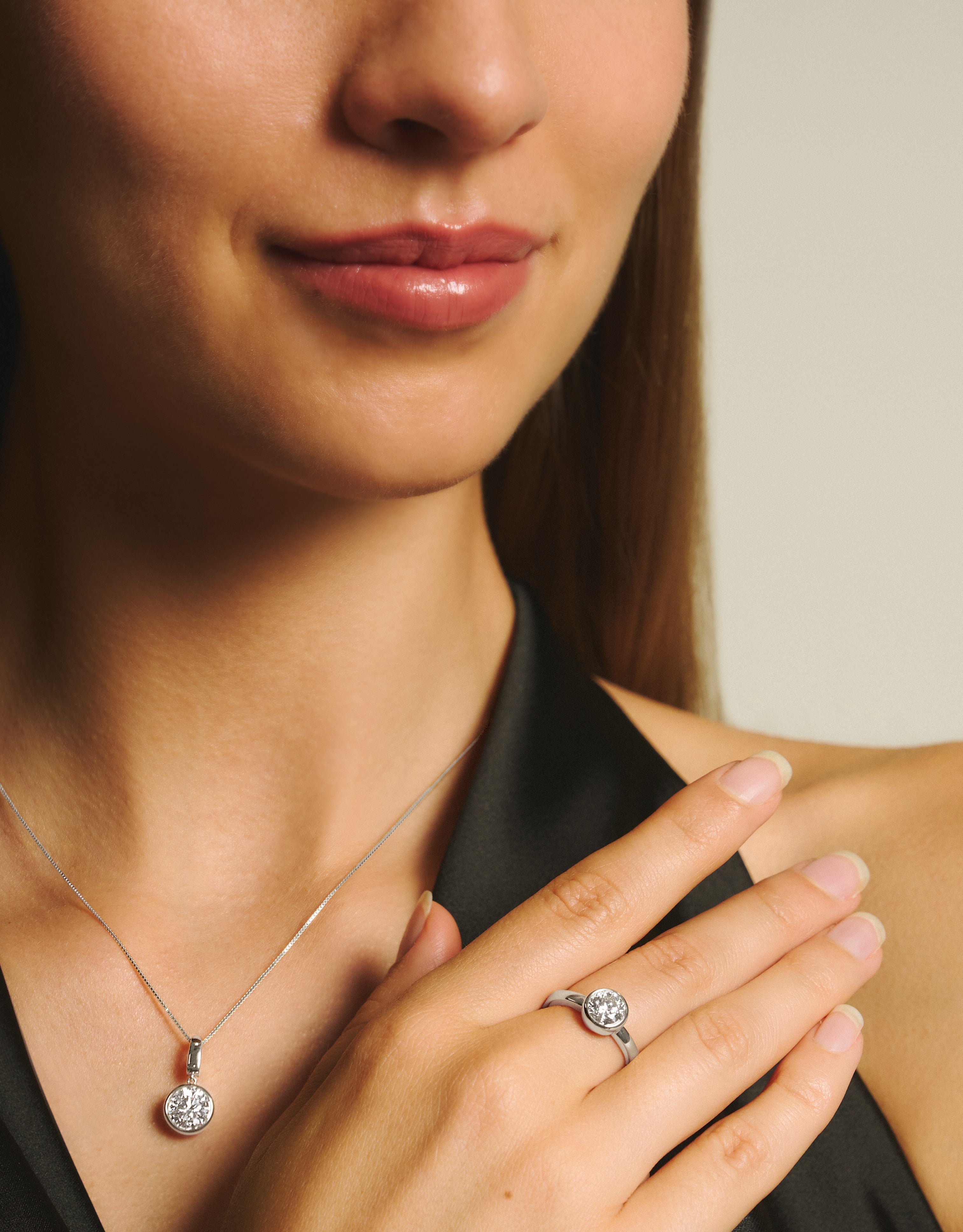Bubble pendant 1.5ct - Bezel Set Diamond Pendant 1.5ct - The Future Rocks - 4