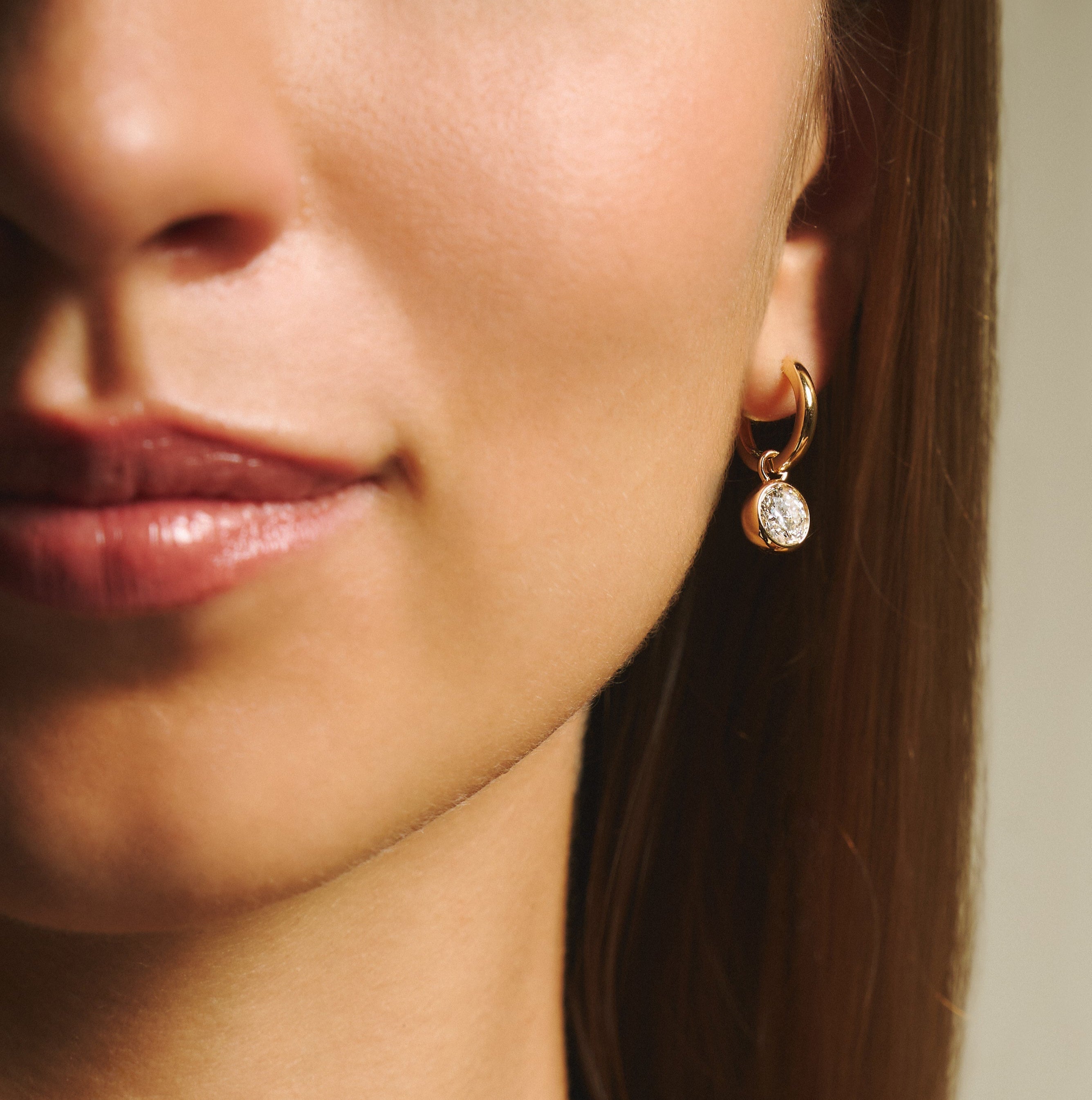 Bubble drop earrings 2ct - Diamond Pendant Drop Earrings - The Future Rocks - 6