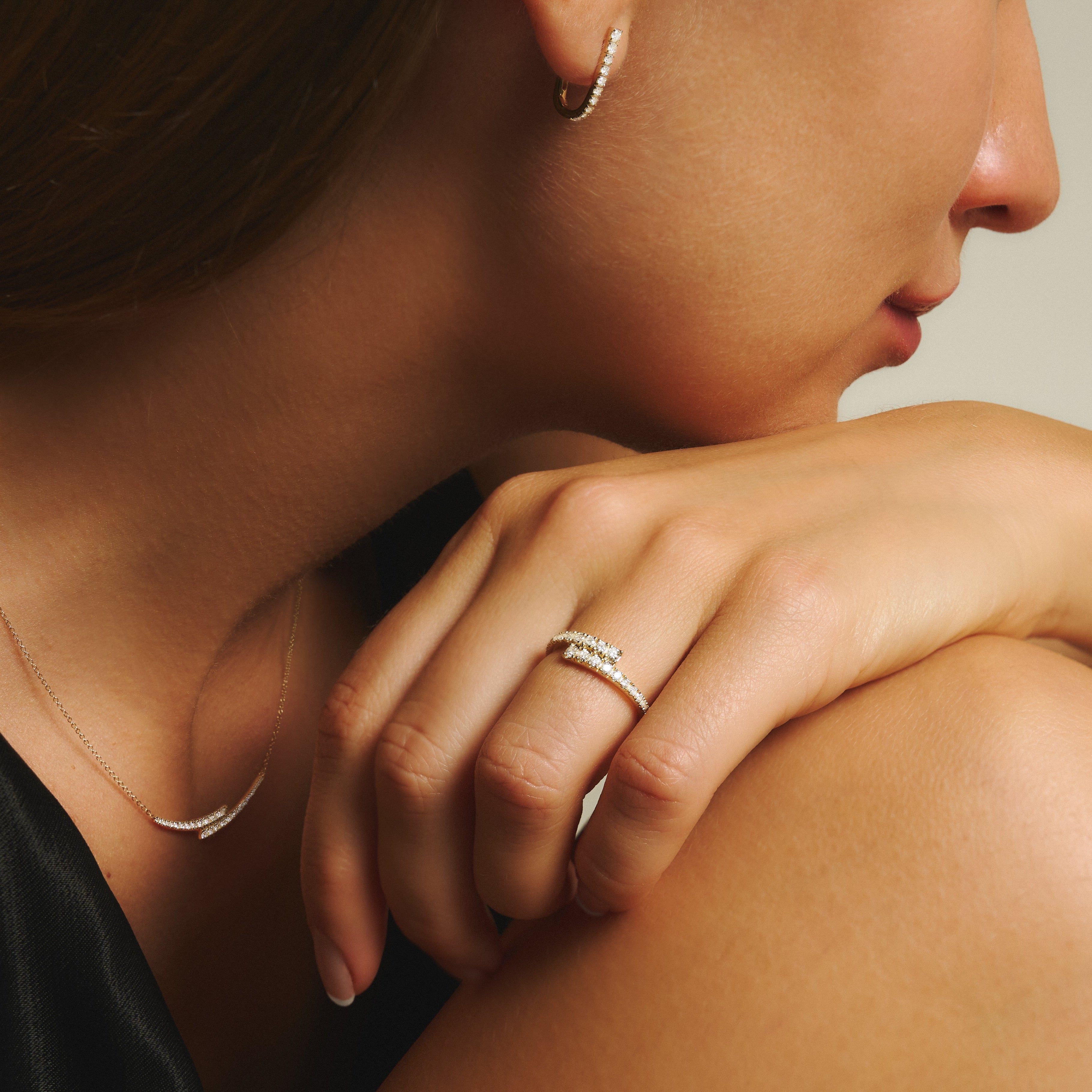 Ballerina graduated earrings - Diamond Graduated Earrings - The Future Rocks - 5