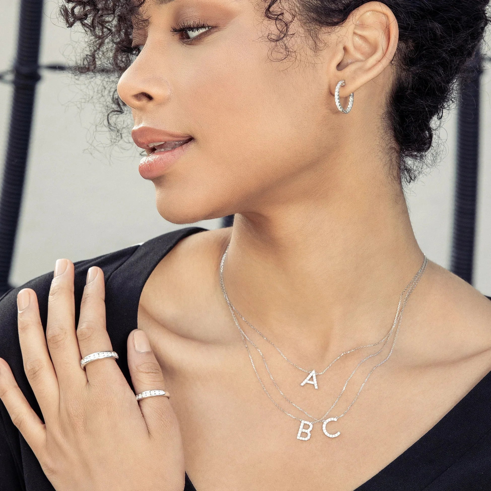 My type alphabet necklace