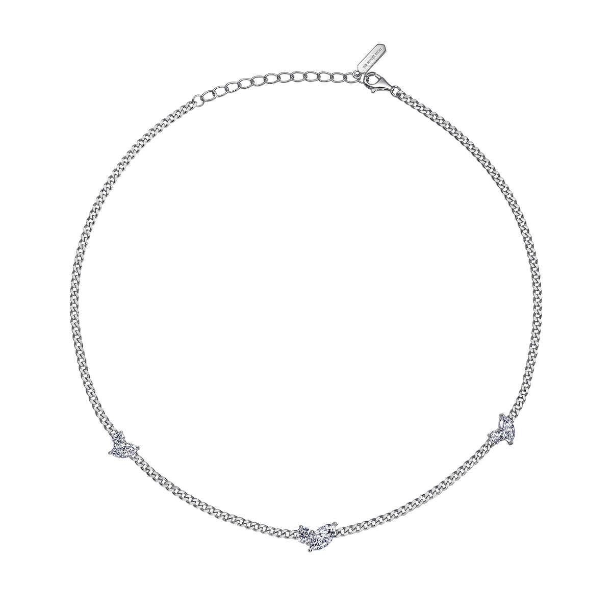 Clara curb-link necklace - Curb-Link Lab Diamond Necklace - The Future Rocks - 1