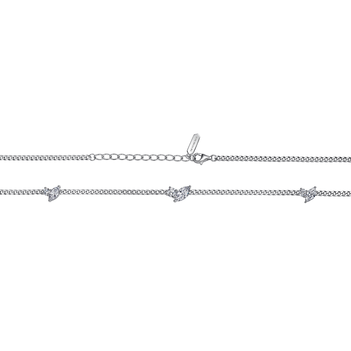 Clara curb-link necklace - Curb-Link Lab Diamond Necklace - The Future Rocks - 5