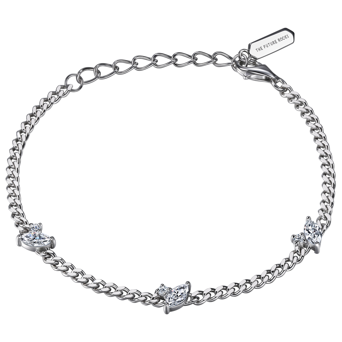 Clara curb-link bracelet - Curb-Link Lab Diamond Bracelet - The Future Rocks - 4