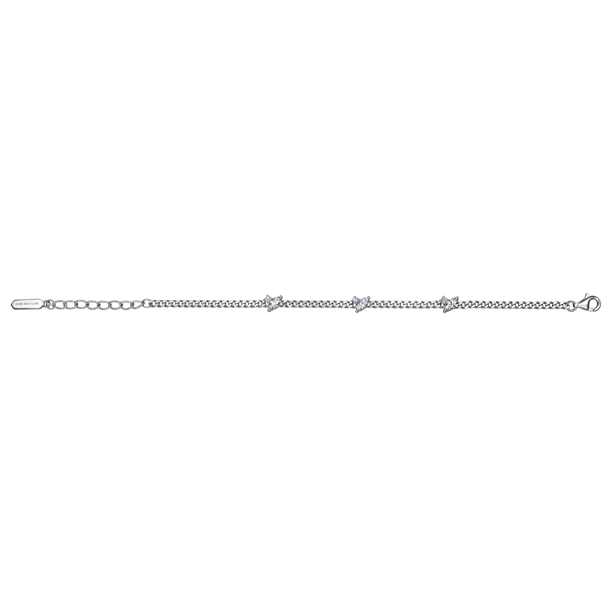 Clara curb-link bracelet - Curb-Link Lab Diamond Bracelet - The Future Rocks - 5