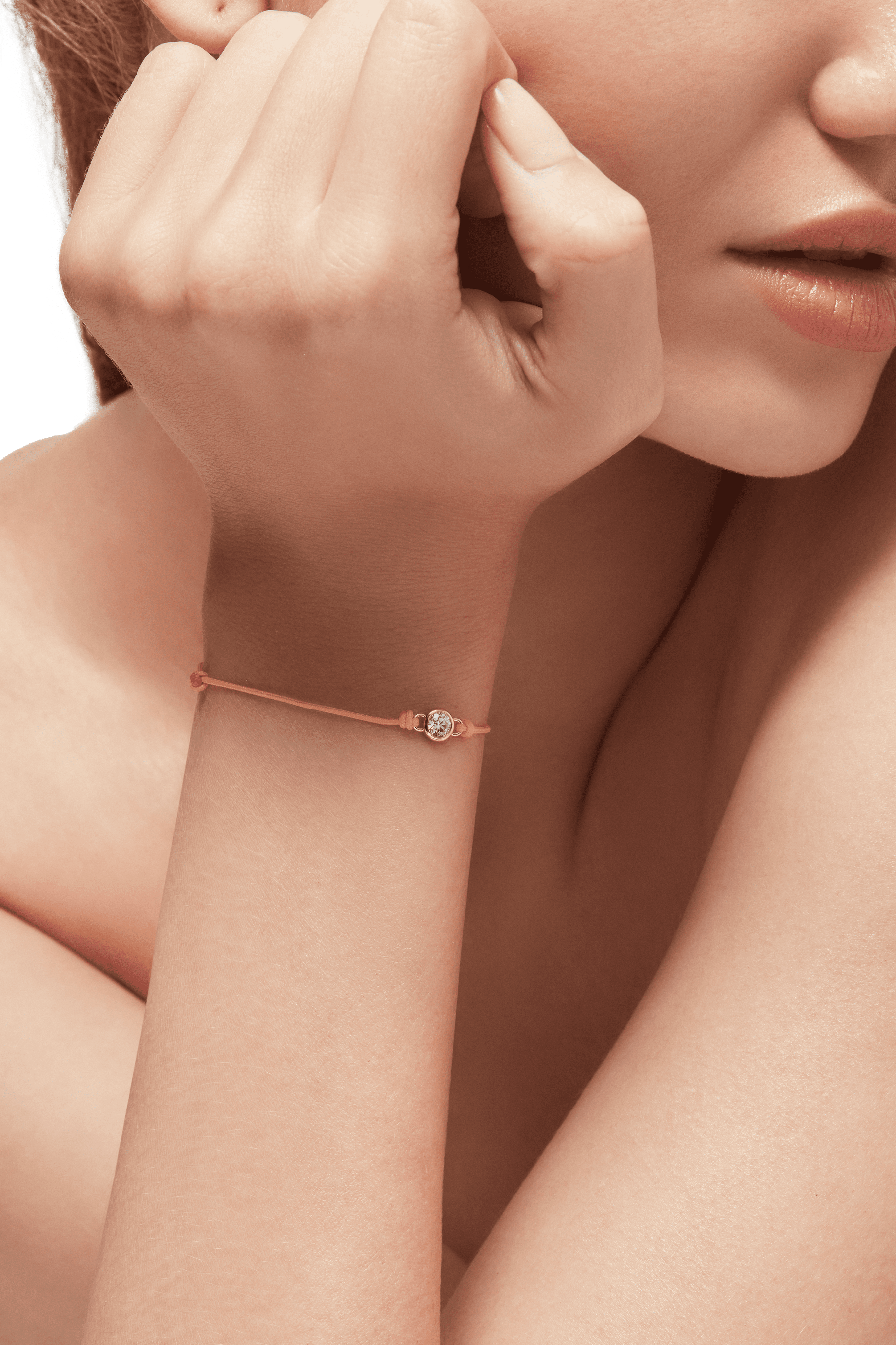 Round brilliant bezel cord bracelet (S/M) - Round brilliant bezel cord bracelet (S/M) - The Future Rocks - 2