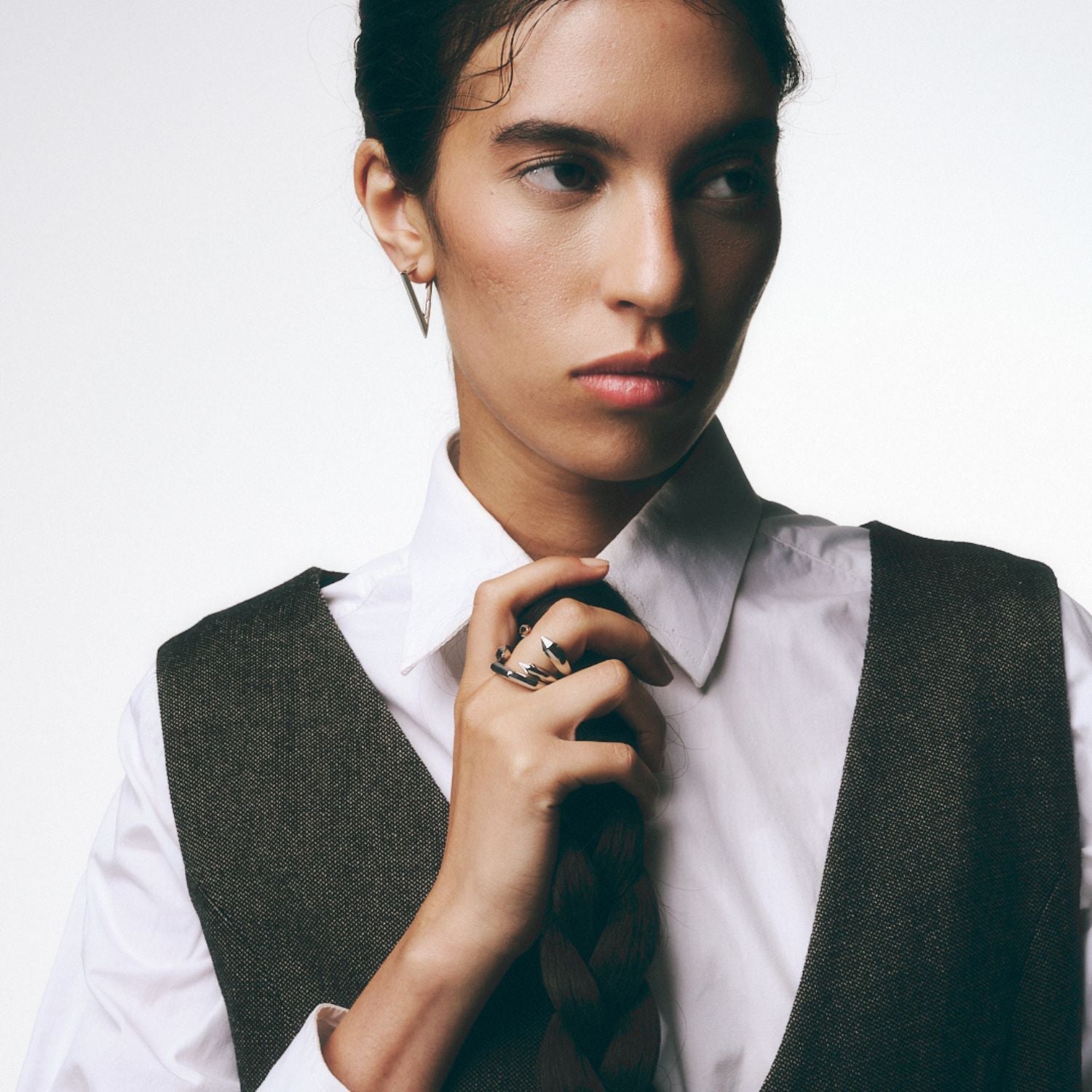 Sculptura triangle earrings - Sculptura triangle earrings - The Future Rocks - 11