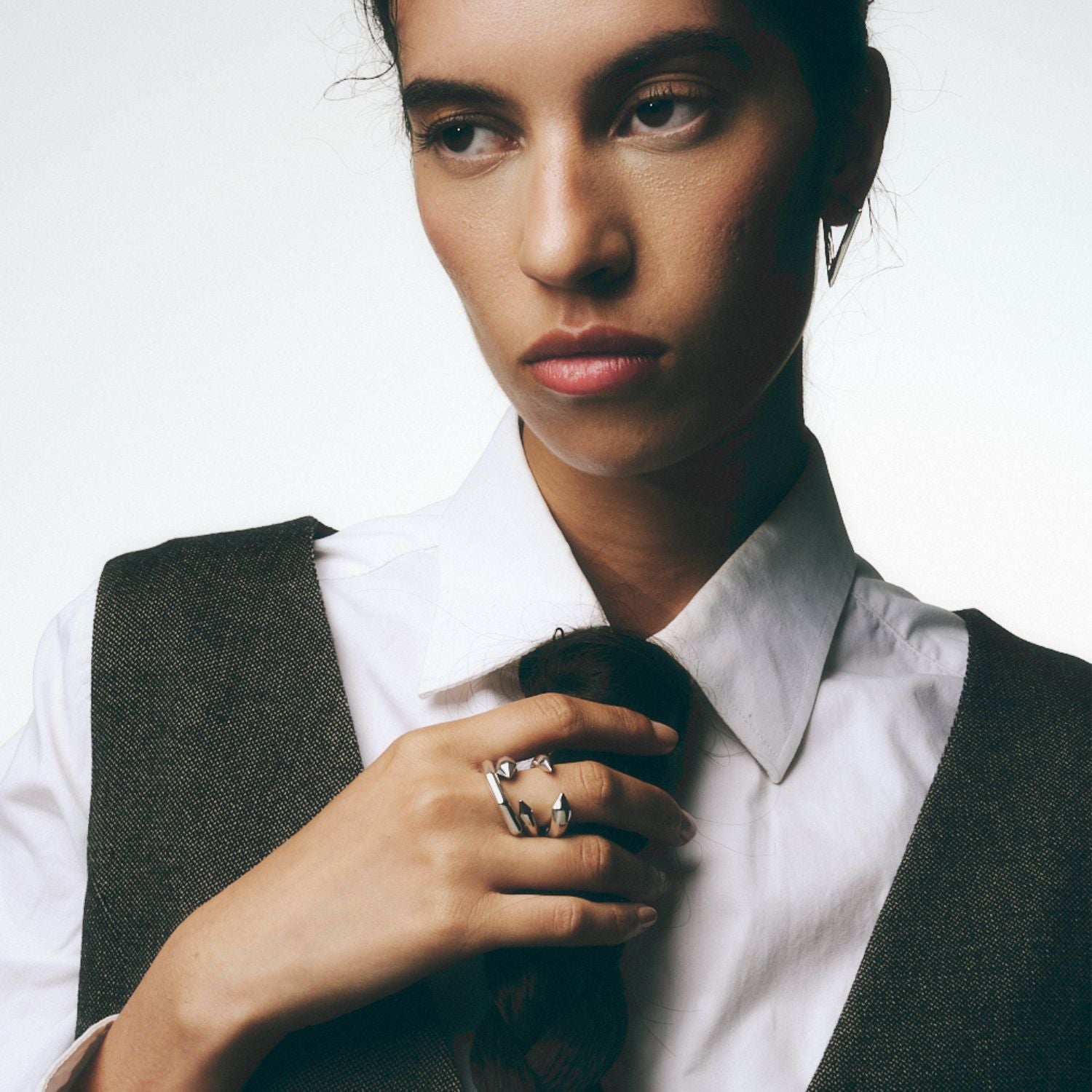 Sculptura triangle earrings - Sculptura triangle earrings - The Future Rocks - 4