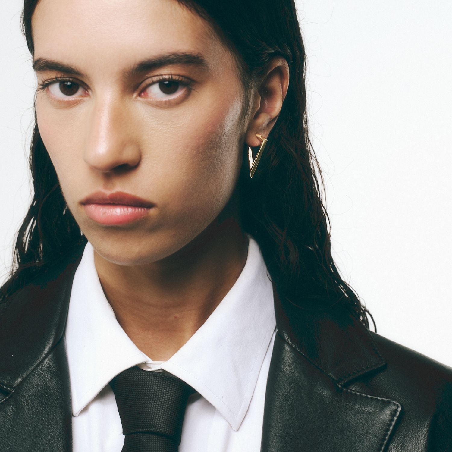 Sculptura triangle earrings - Sculptura Triangle Hoop Earrings - The Future Rocks - 12