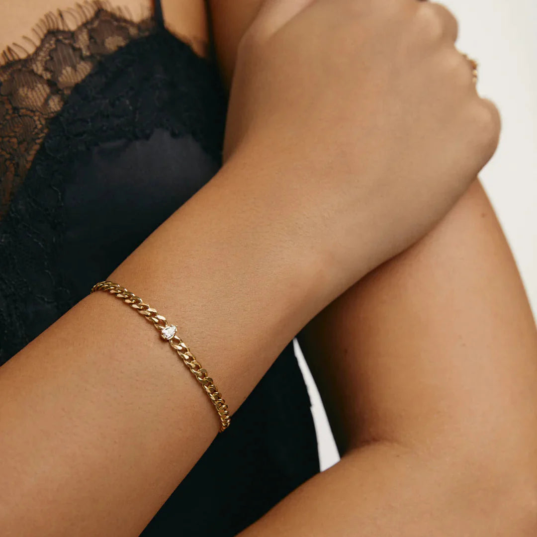 Chuva bracelet - Chunky Gold Chain Bracelet - The Future Rocks - 3