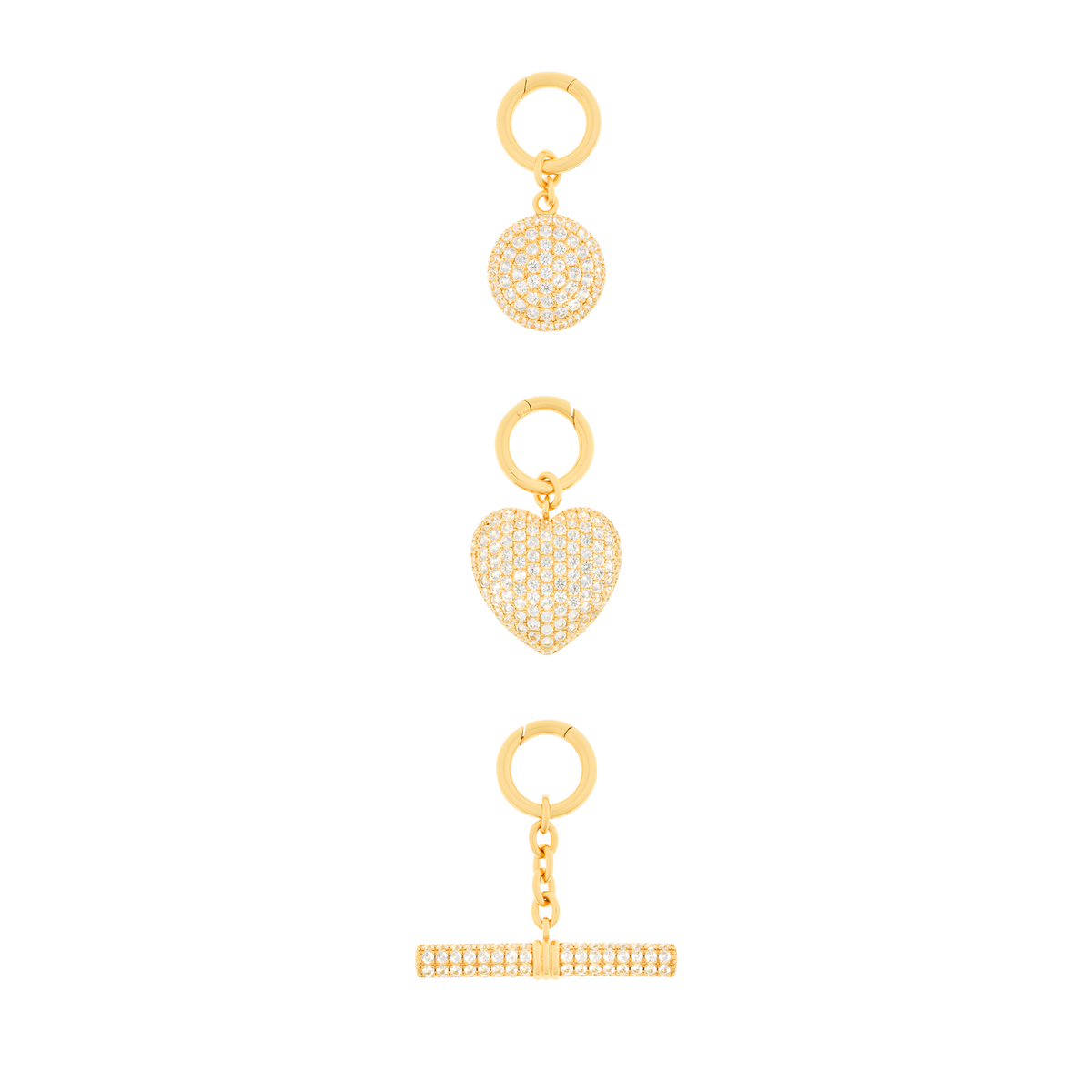 Pavé charms - Pavé Sapphire Charms - The Future Rocks - 1