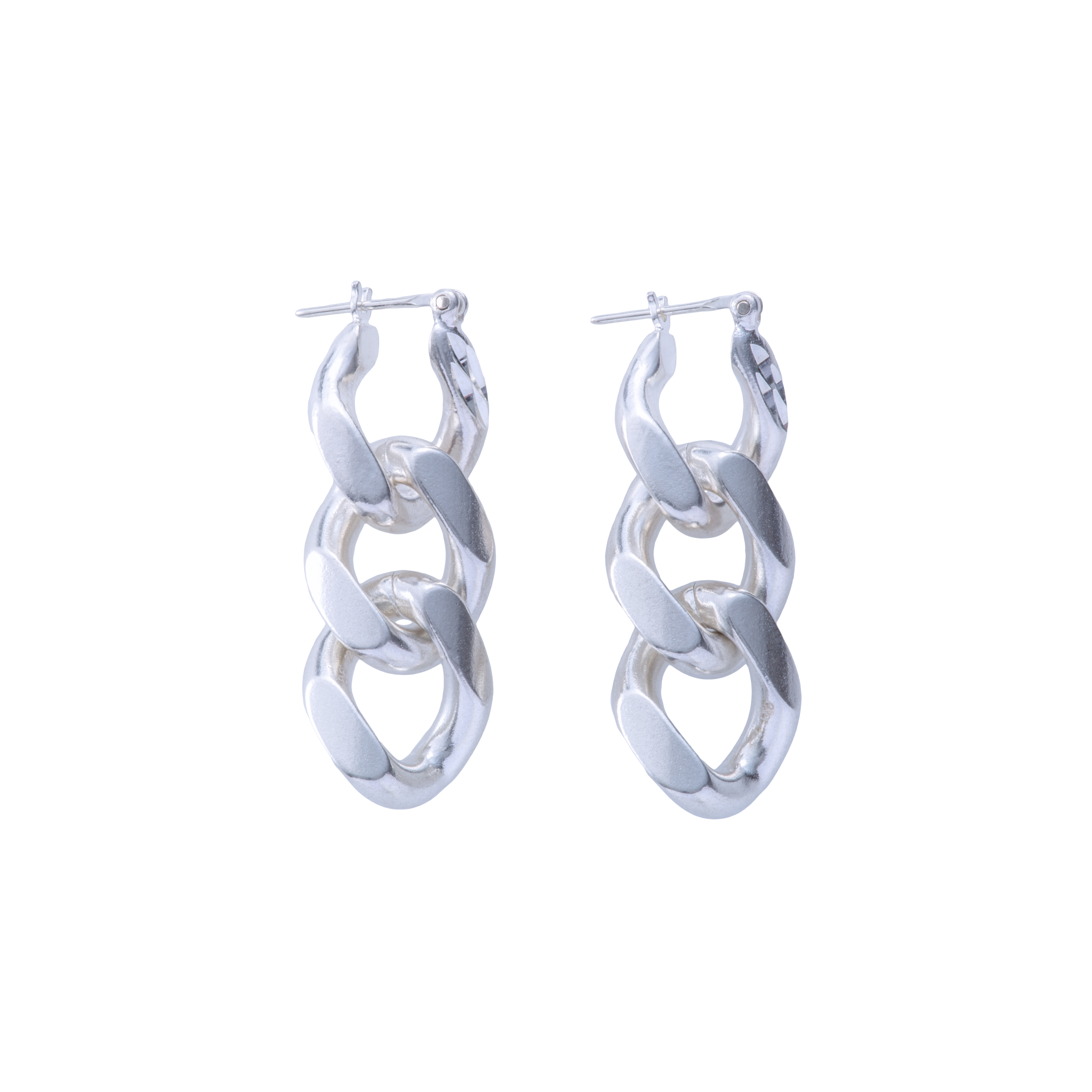 Kihei design cut triple earrings - Sterling Silver Kihei Chain Earrings - The Future Rocks - 1