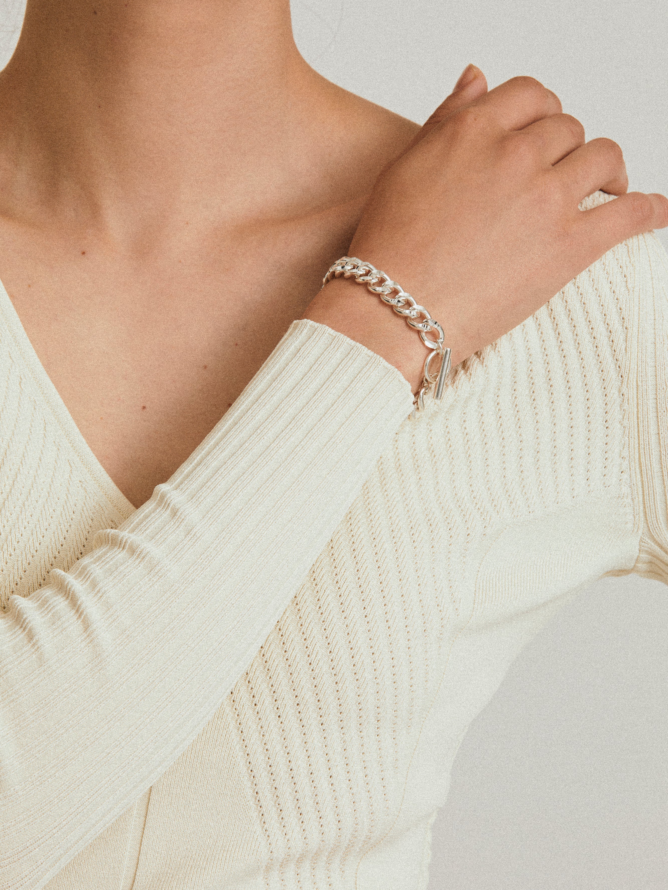 Kihei bracelet - Sterling Silver Chain Bracelet - The Future Rocks - 6