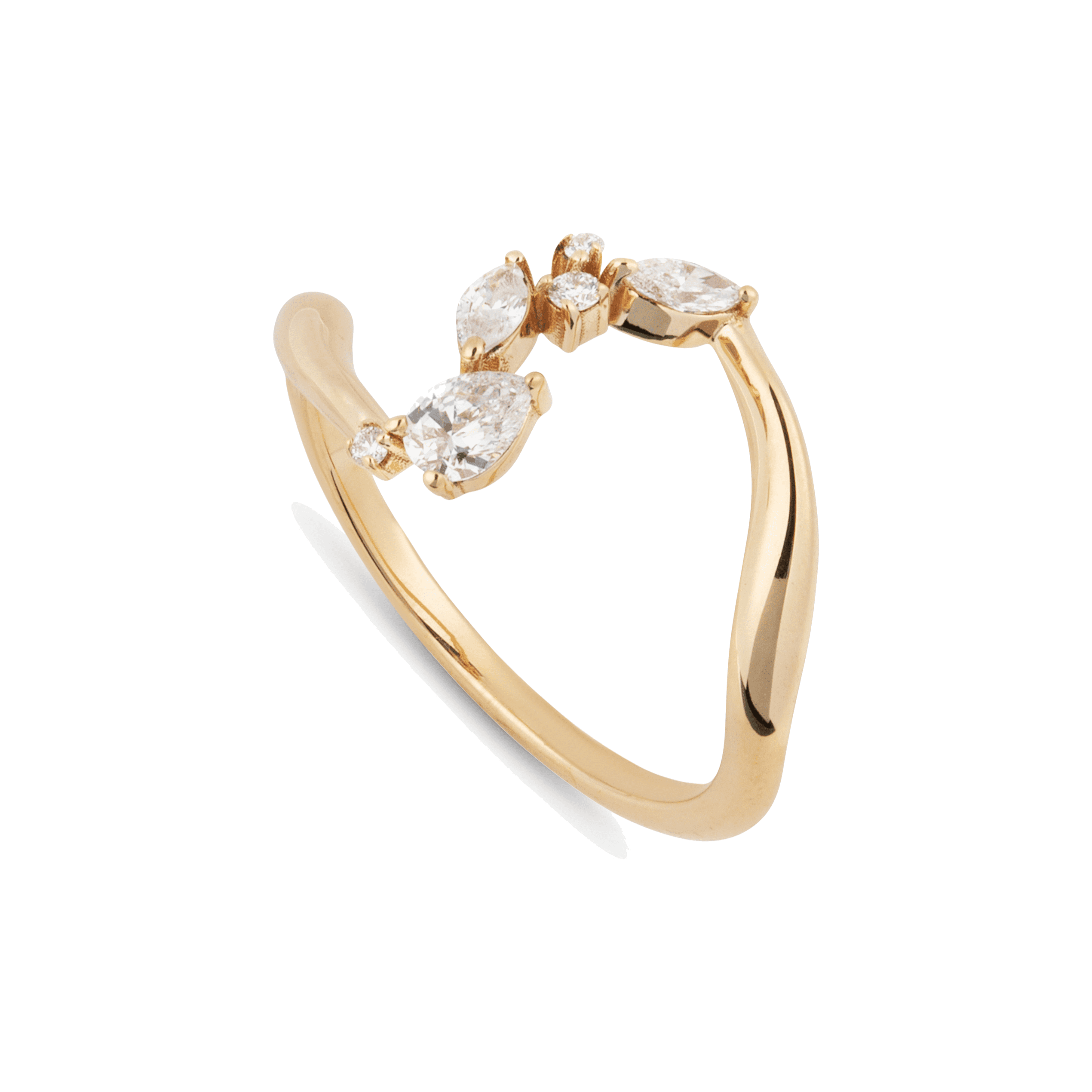 Constellation ring - 14k Recycled Gold Diamond Constellation Ring -  The Future Rocks -    1