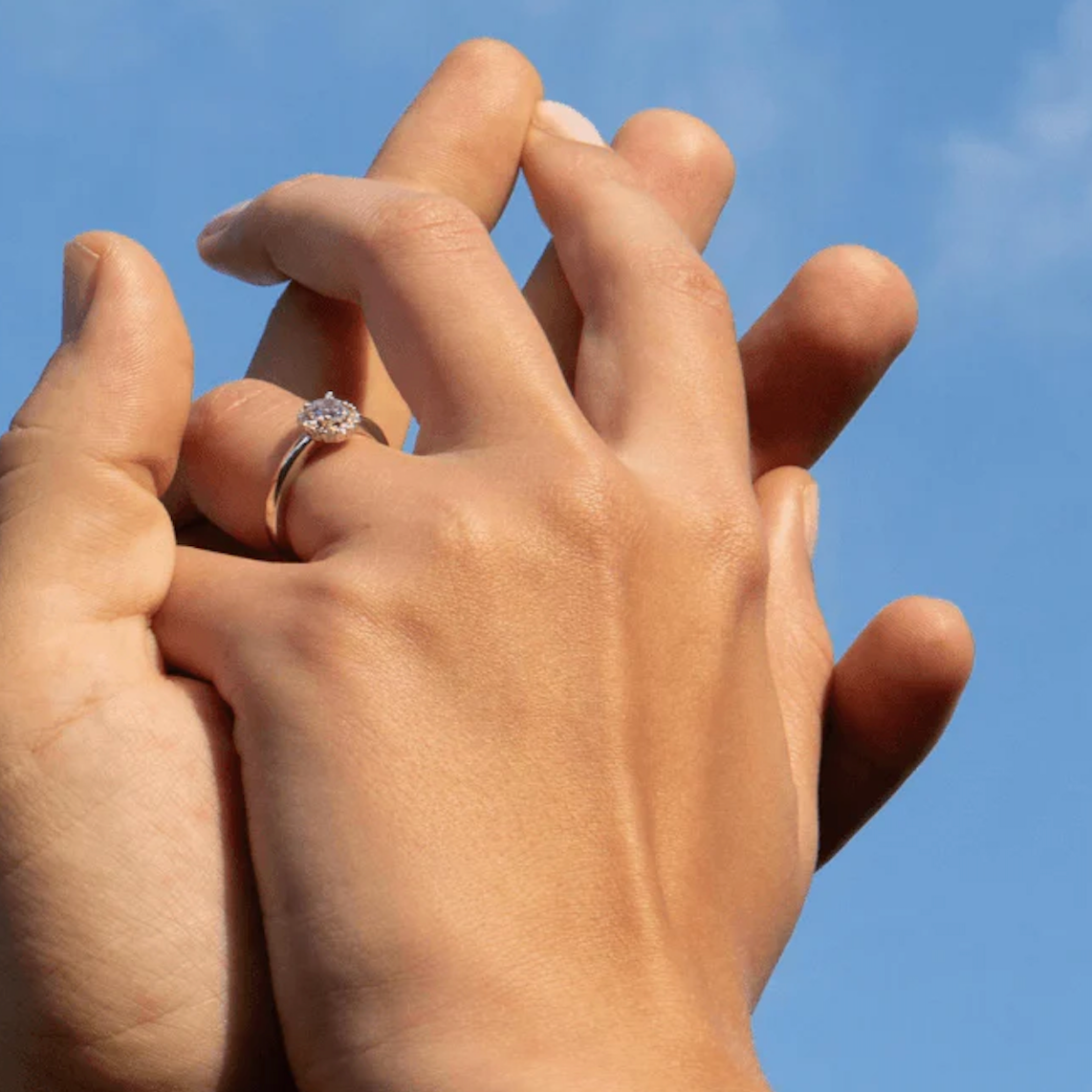 Amboise engagement ring - Lab-Grown Diamond Halo Solitaire Ring - The Future Rocks - 2