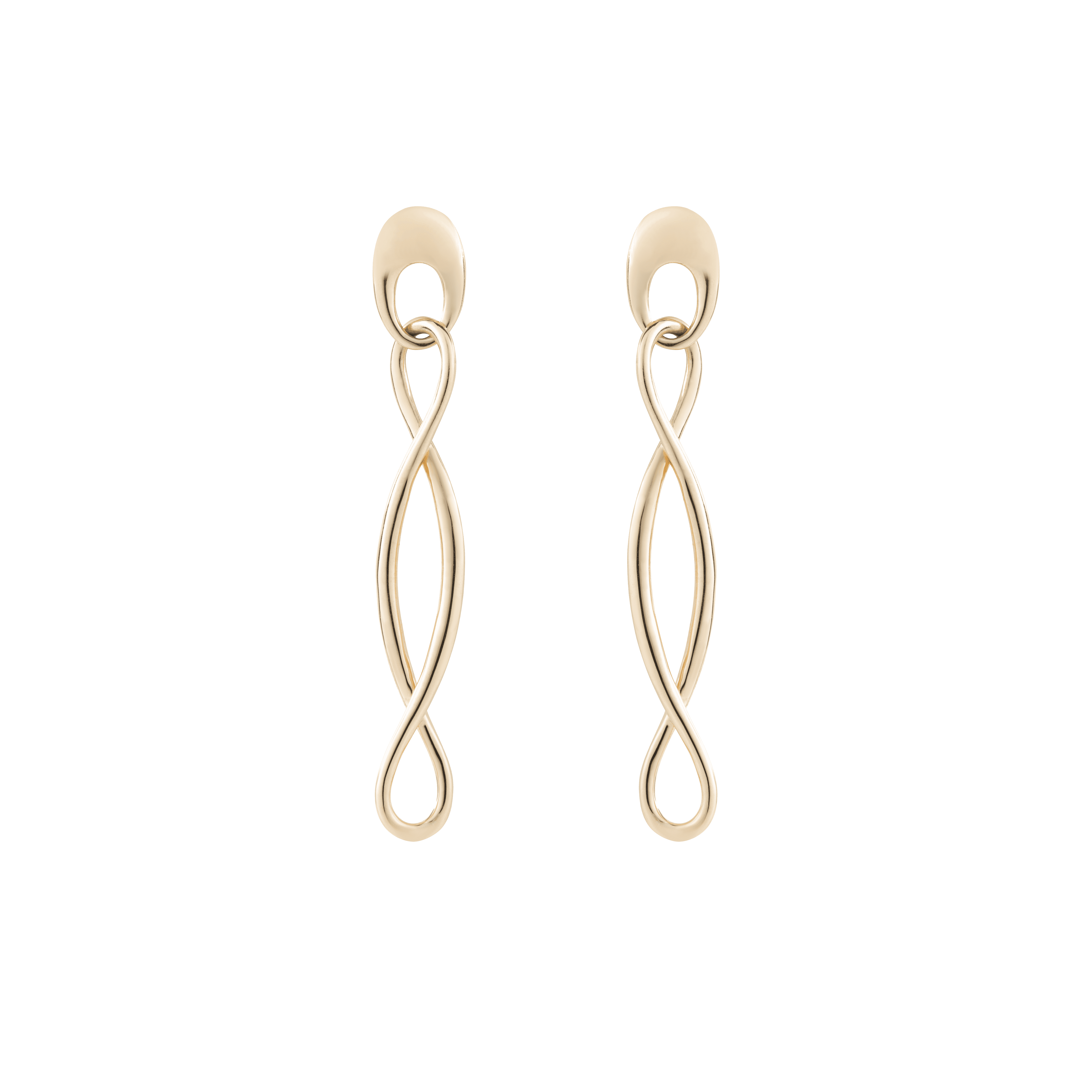 Astra earrings - 14K Recycled Gold Infinity Hoop Earrings -  The Future Rocks -    1
