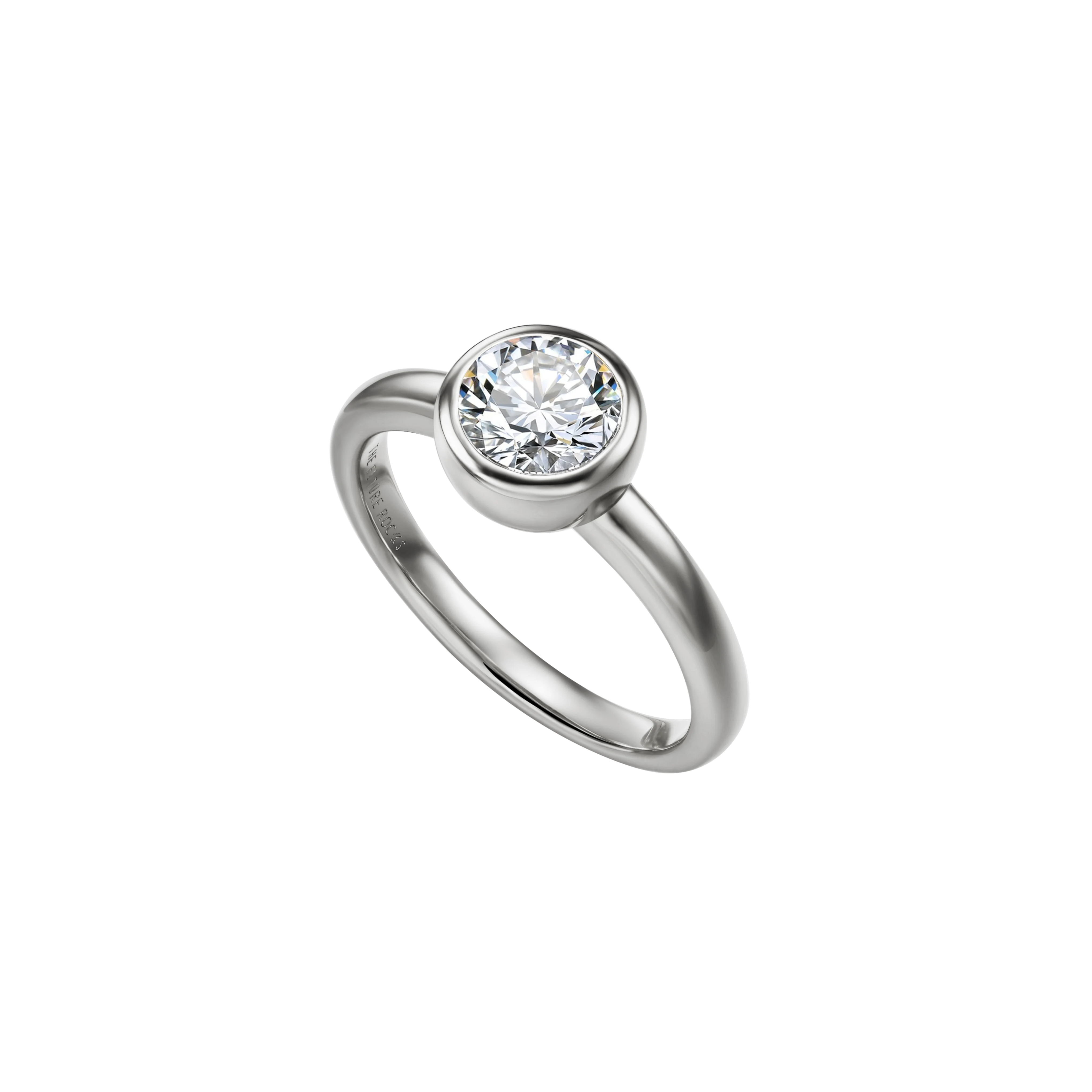 Bubble ring 1ct - Bezel Set Diamond Ring - The Future Rocks - 7