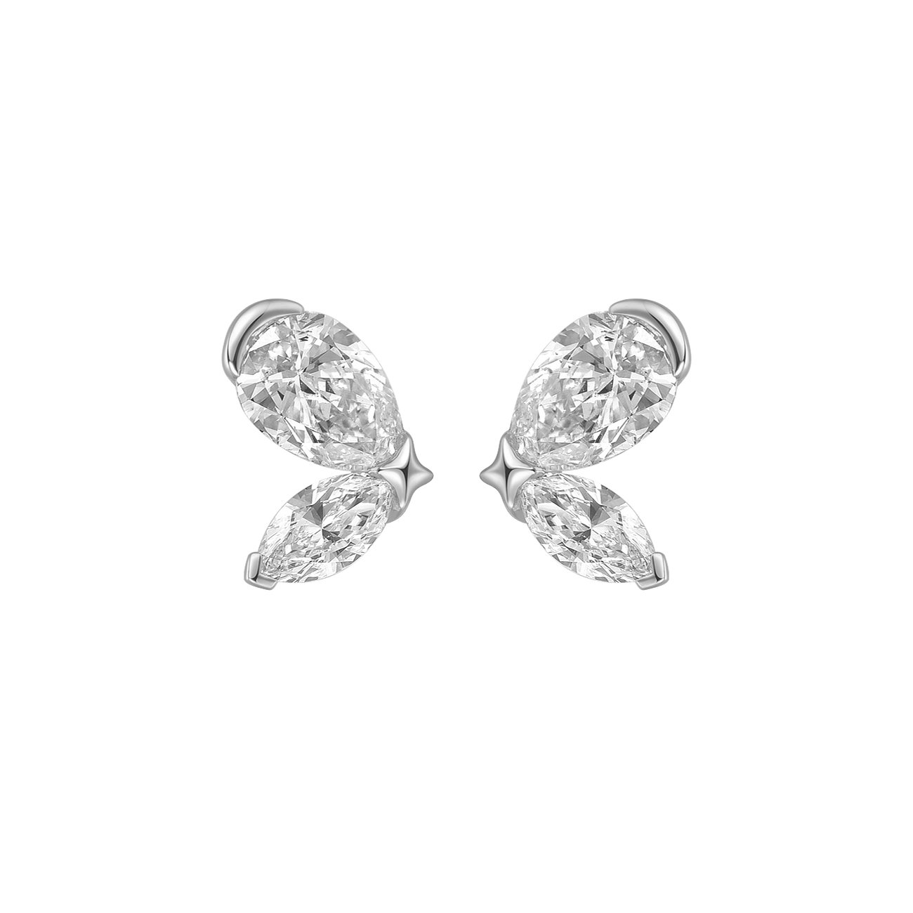 Butterfly earrings - Diamond Butterfly Earrings - The Future Rocks - 3