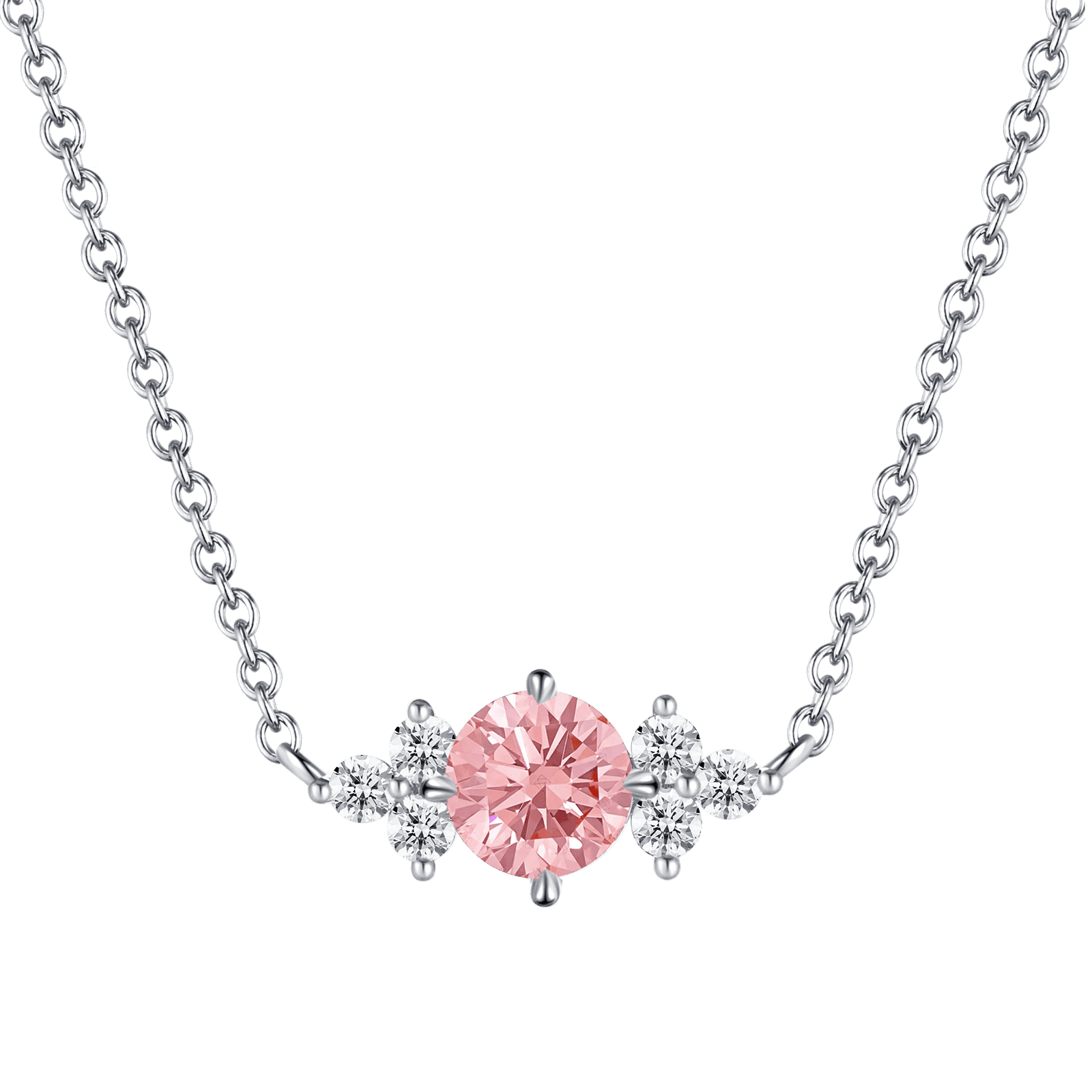 Round pink joy necklace - The Future Rocks x Lightbox Round Pink Diamond Necklace - The Future Rocks - 1