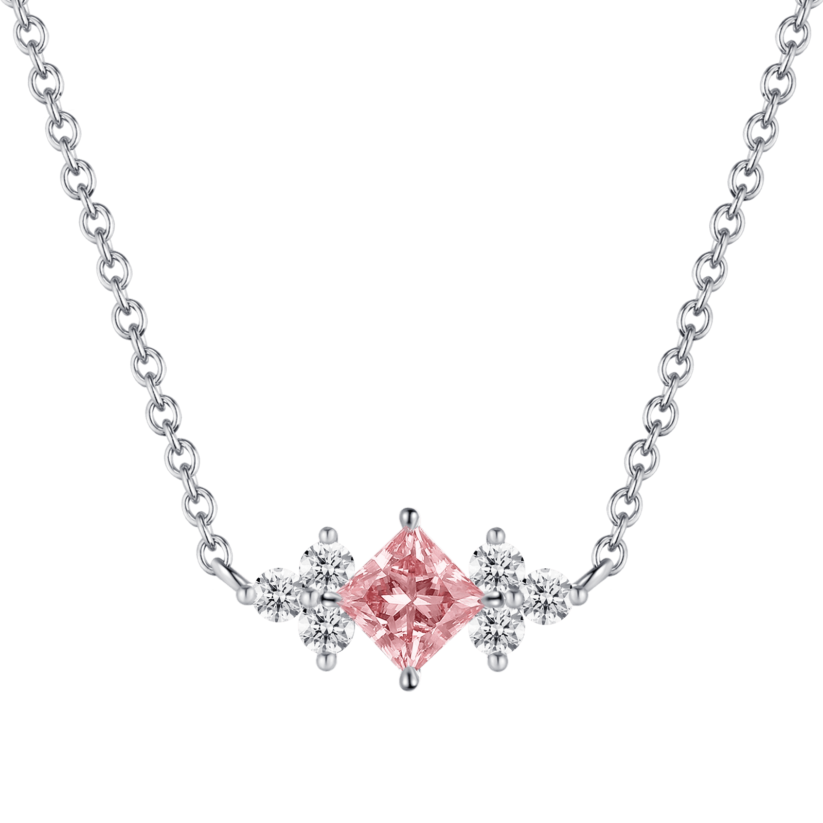 Princess pink joy necklace - The Future Rocks x Lightbox Princess Pink Diamond Necklace -  The Future Rocks -    1