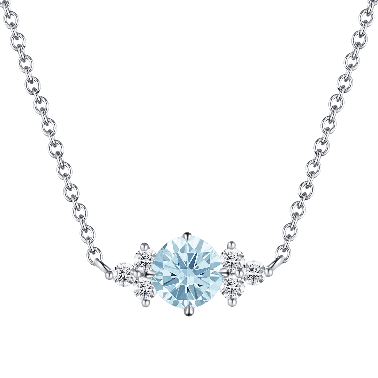 Round blue joy necklace - The Future Rocks x Lightbox Round Blue Diamond Necklace - The Future Rocks - 1