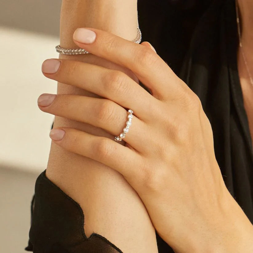 Casiopea ring - Lab-Grown Diamond Eternity Ring - The Future Rocks - 2