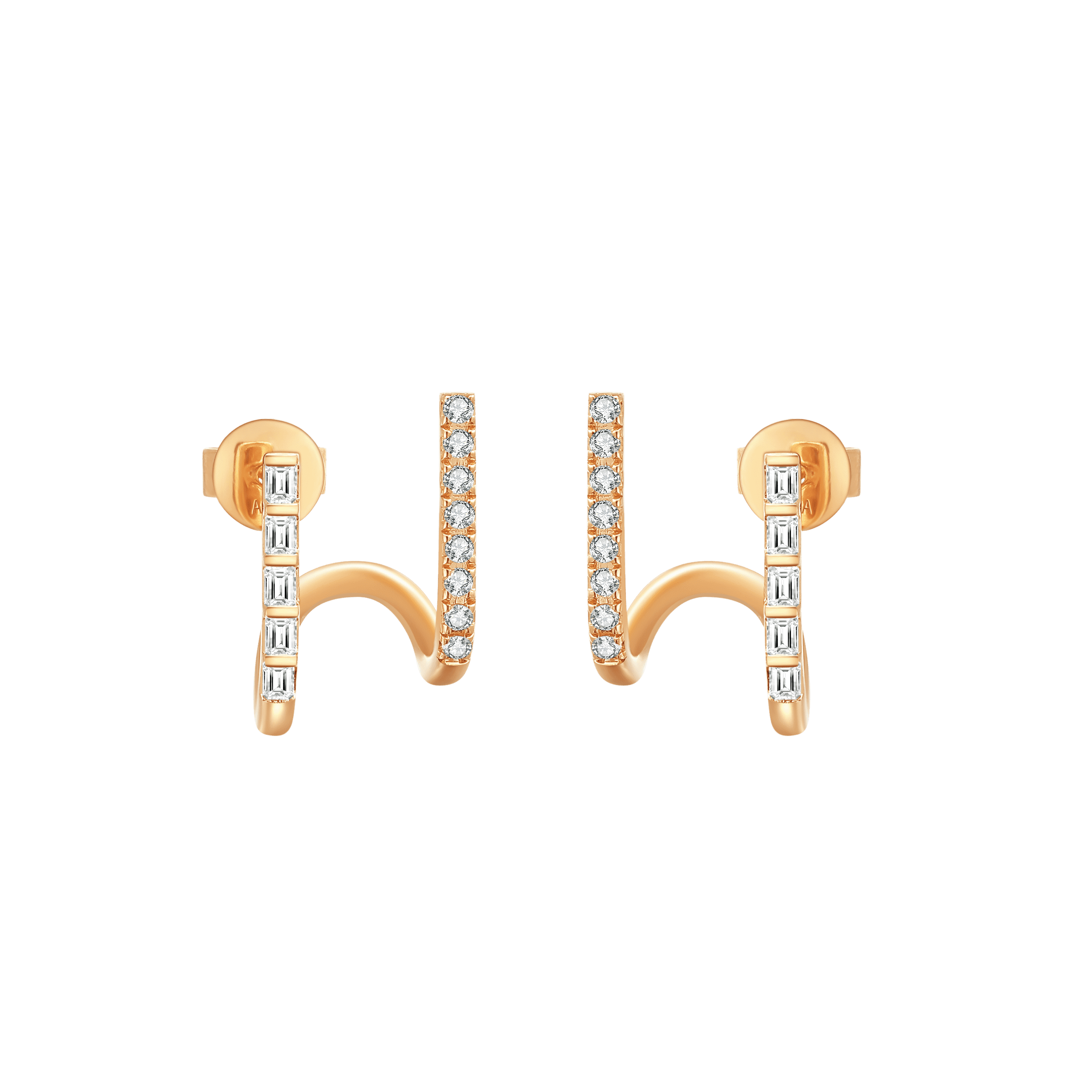 Ballerina princess earrings - Ballerina Princess Cut Diamond Earrings - The Future Rocks - 1
