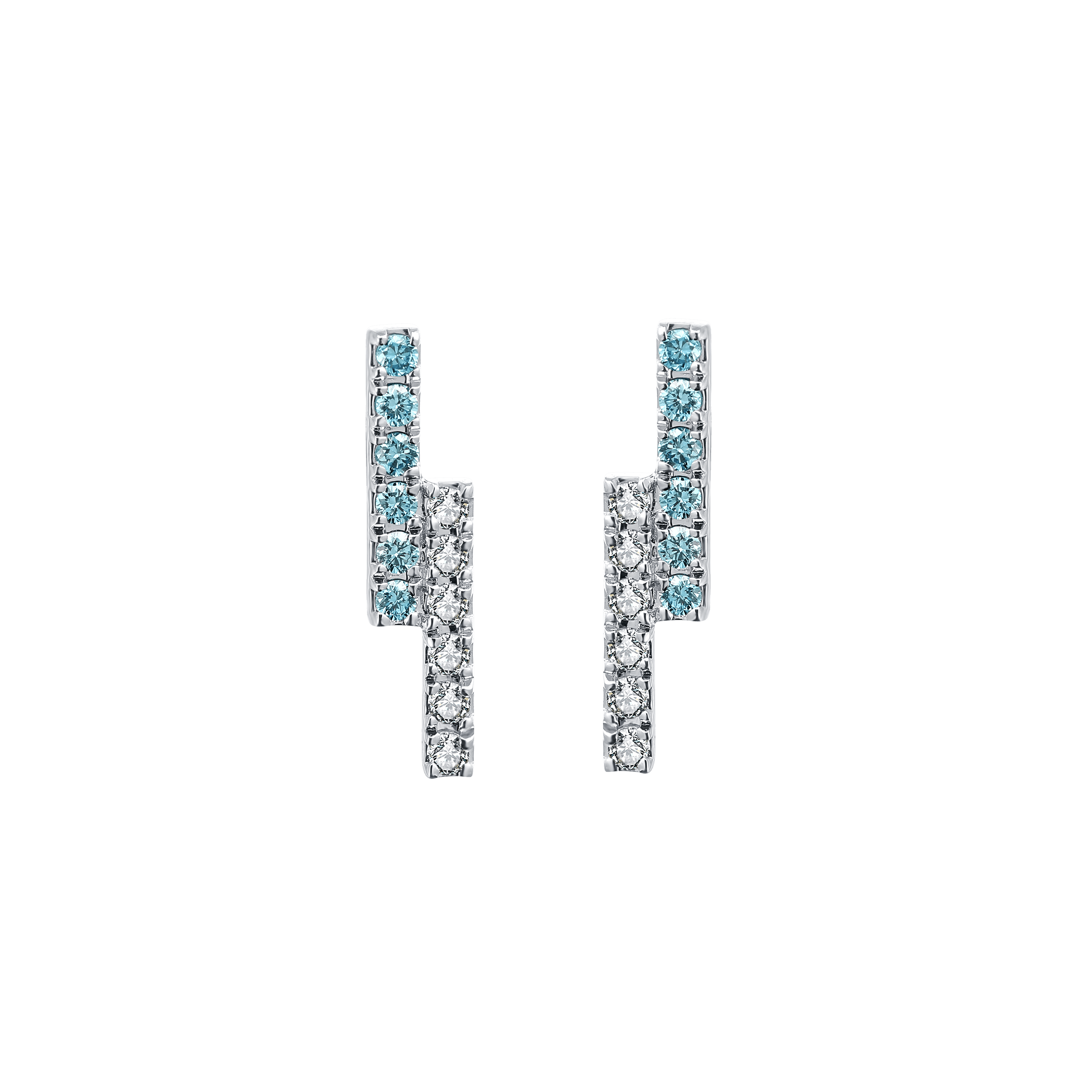 Ballerina blue earrings - Ballerina Blue Diamond Earrings - The Future Rocks - 1