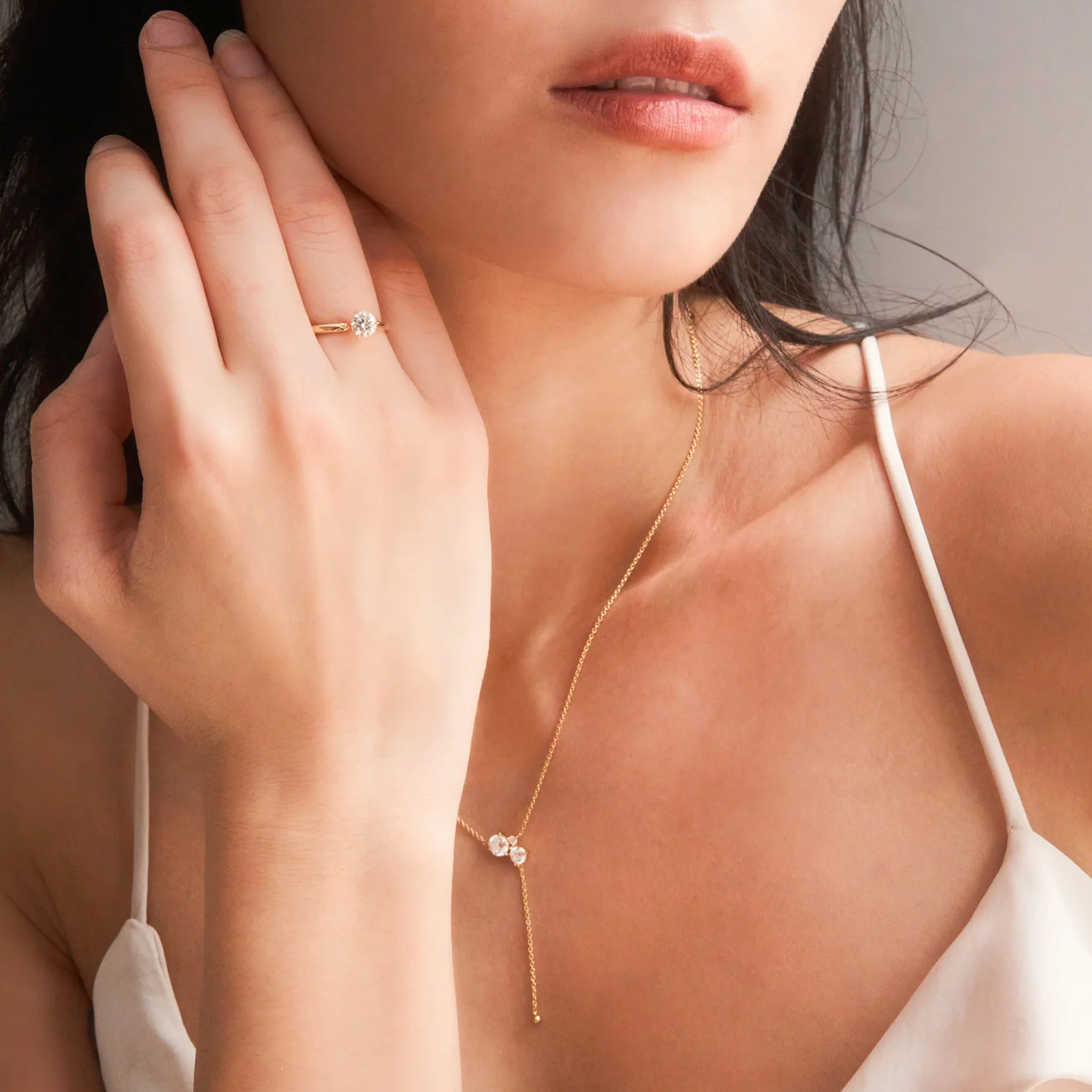Essence necklace - Essence Diamond Lariat Necklace - The Future Rocks - 4