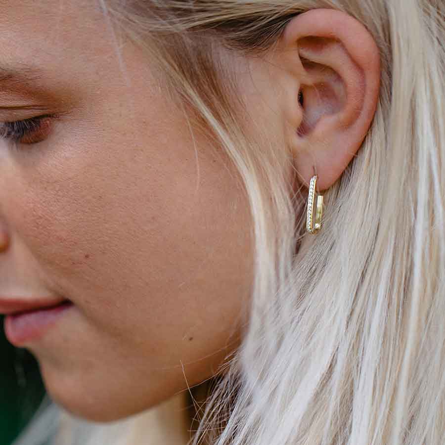 Wilderness earrings - Wilderness Lab-Grown Diamond Hoop Earrings - The Future Rocks - 2