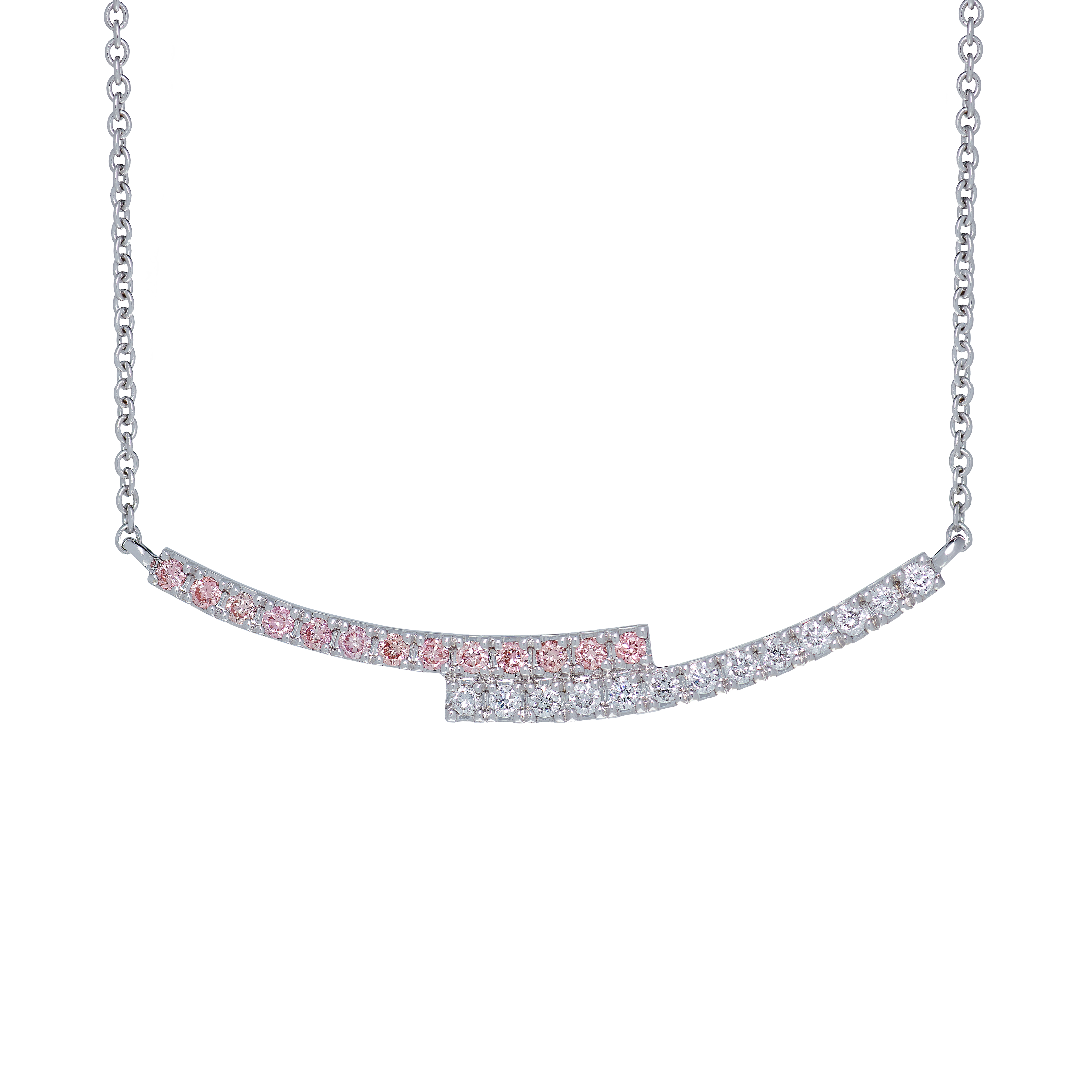 Ballerina pink diamond necklace - Ballerina Pink Diamond Necklace - The Future Rocks - 1