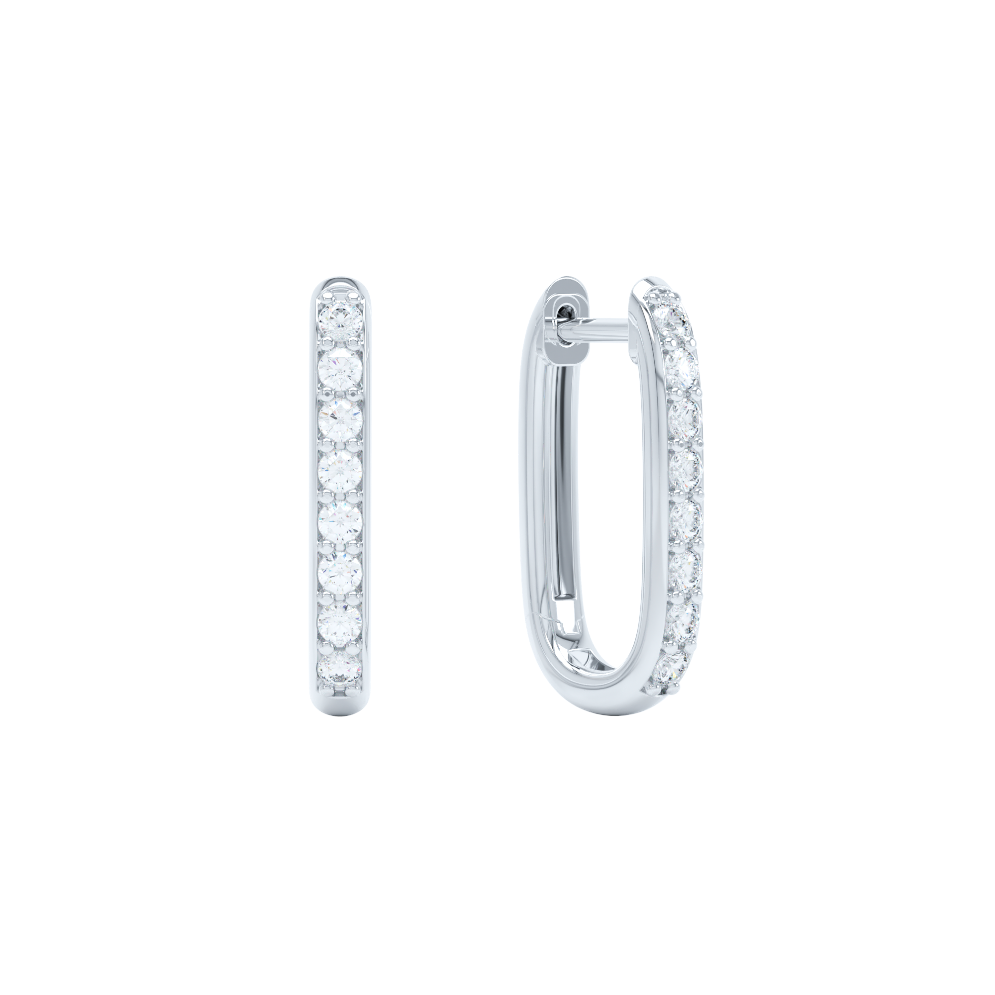 Allday diamond huggies - 14K Gold Diamond Huggie Earrings - The Future Rocks - 2