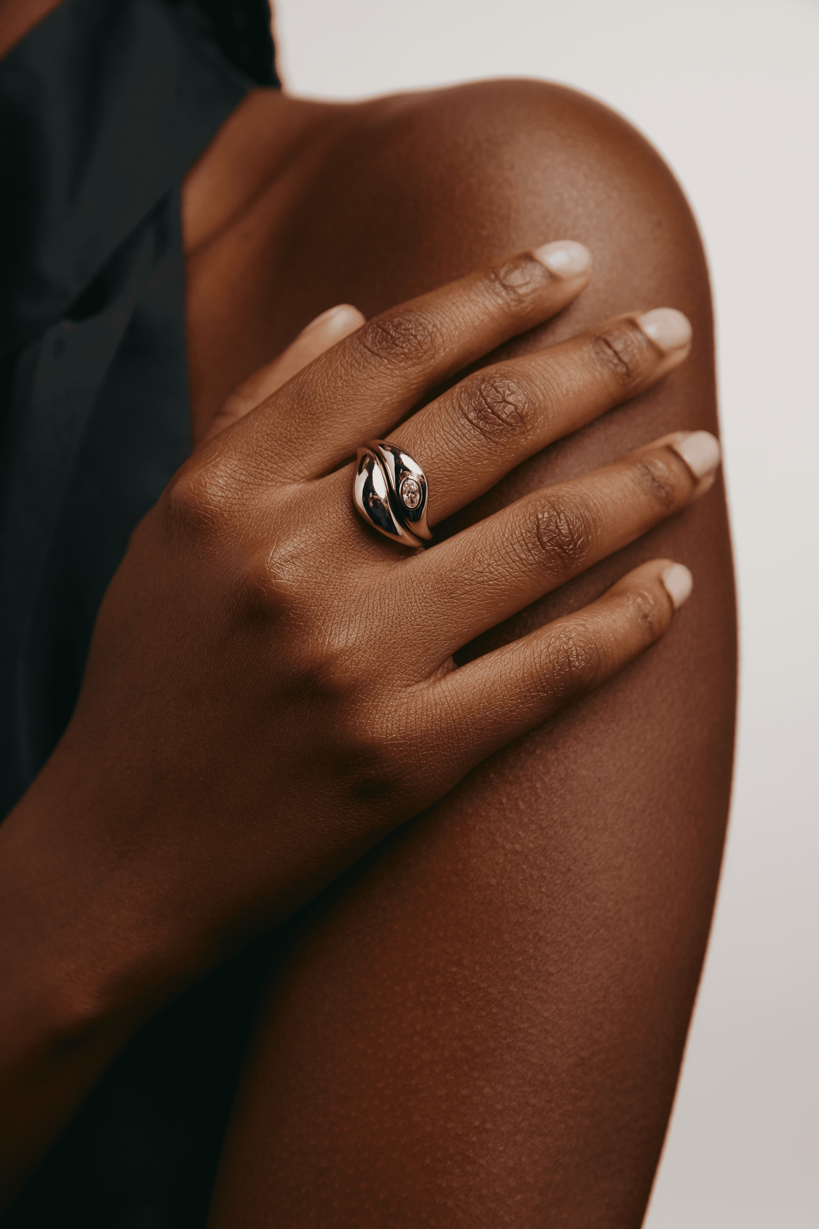 Saturn ring - 14K Solid Gold Ring - The Future Rocks - 4