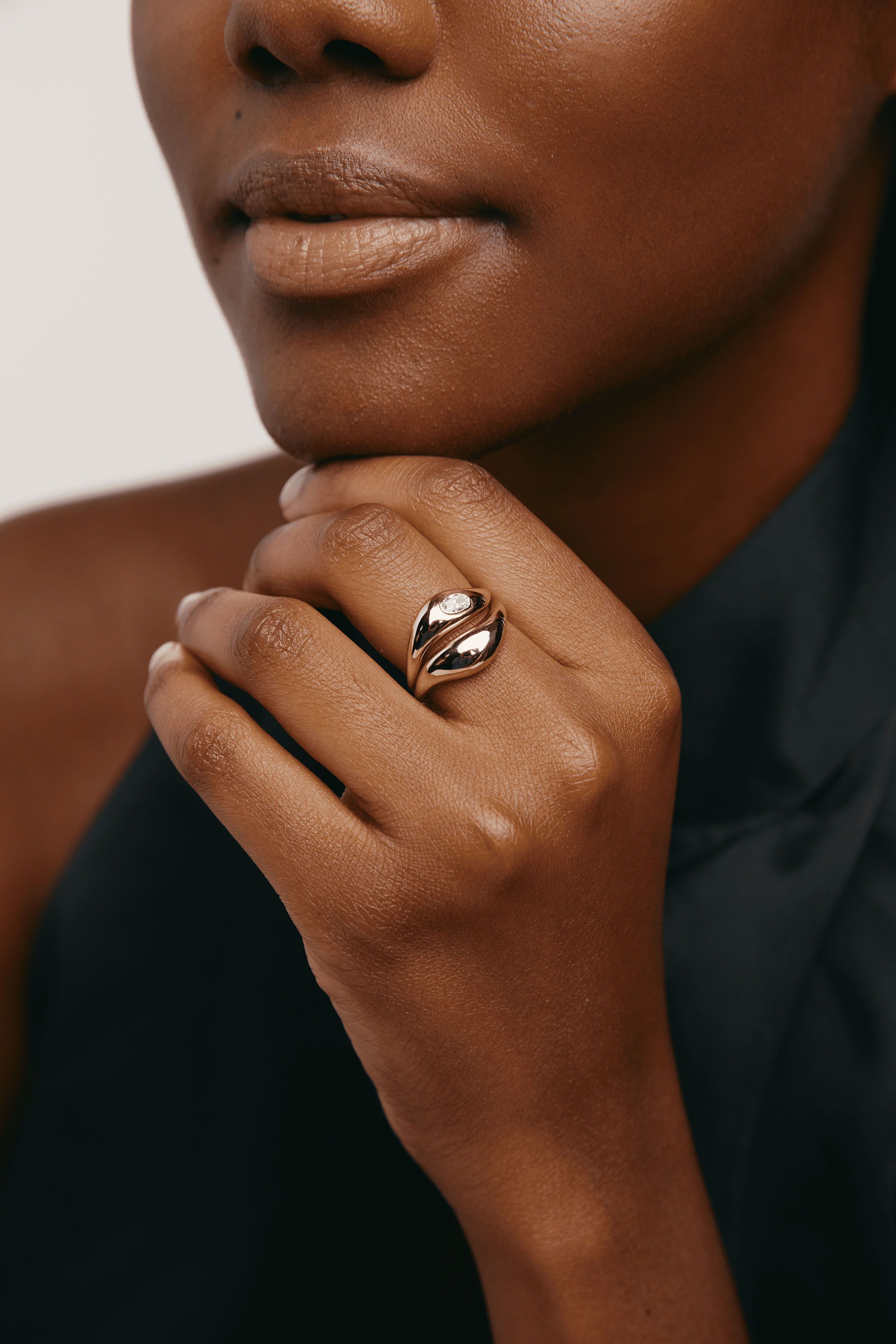 Saturn ring - 14K Solid Gold Ring - The Future Rocks - 2