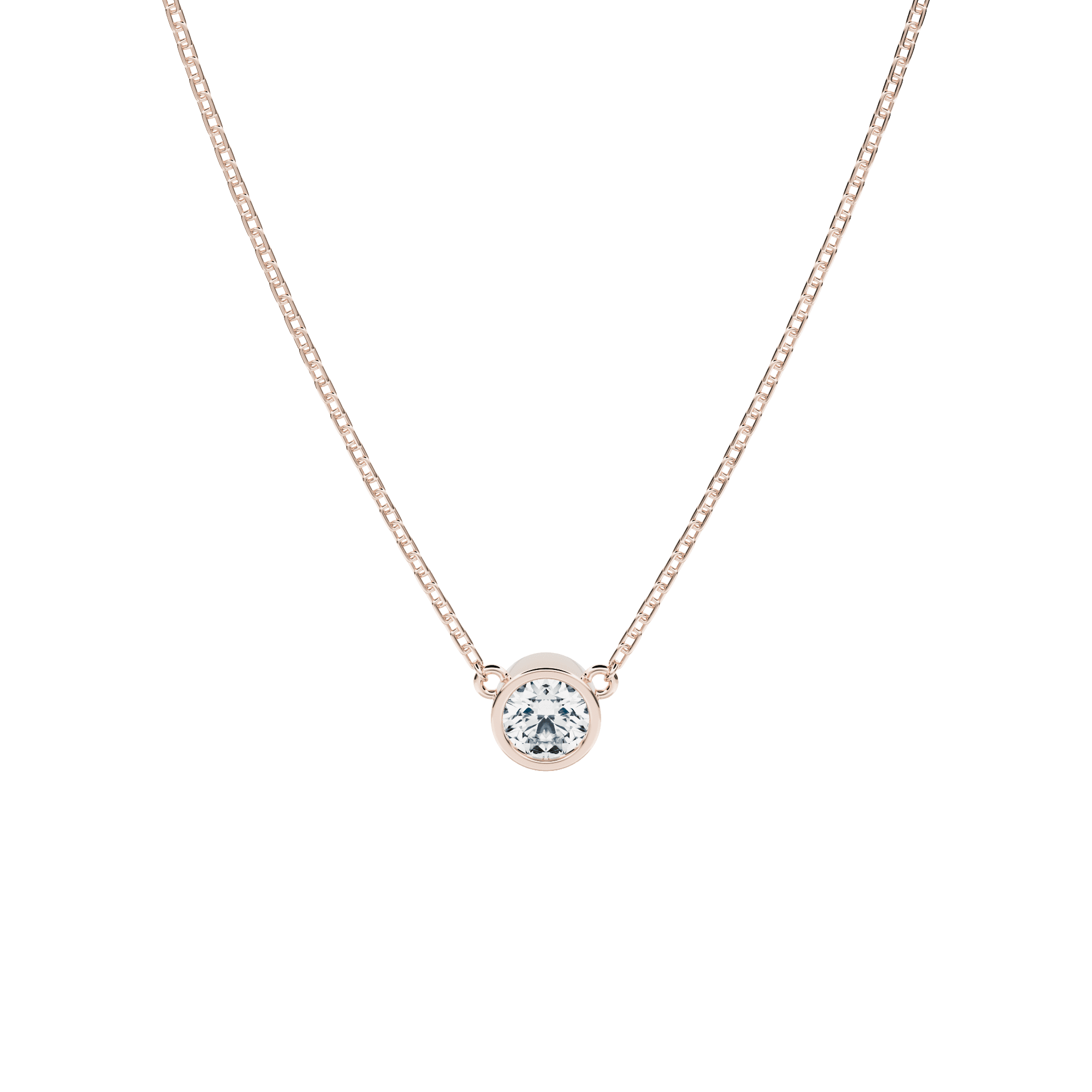 Koh necklace - Lab-Grown Solitaire Diamond Necklace -  The Future Rocks -    1