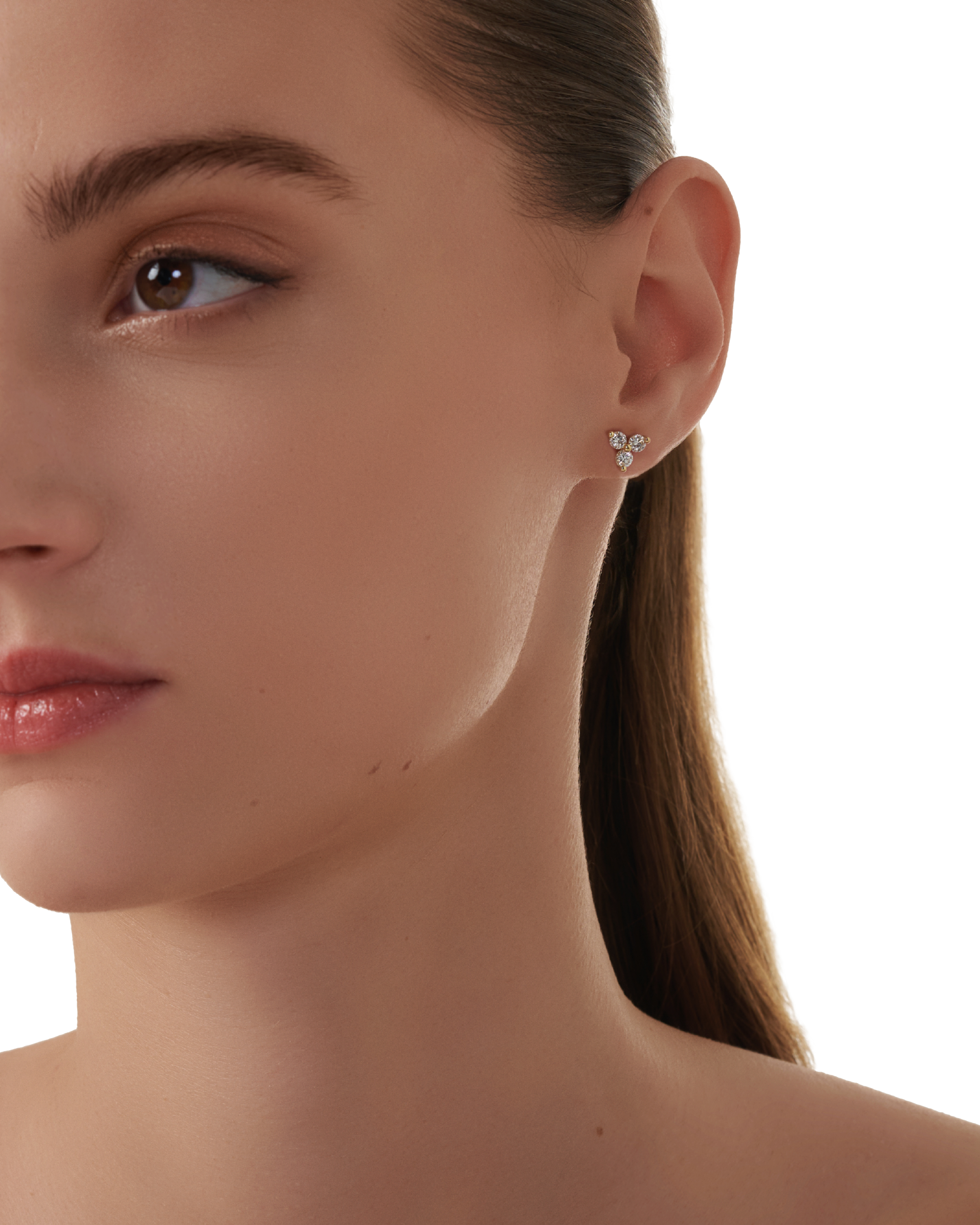 Lerala earrings - Lerala Three Stone Diamond Earrings - The Future Rocks - 4