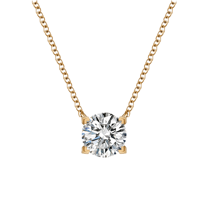 Luna solitaire necklace 0.2ct/ 0.3ct - Lab-Grown Diamond Pendant Necklace - The Future Rocks - 8