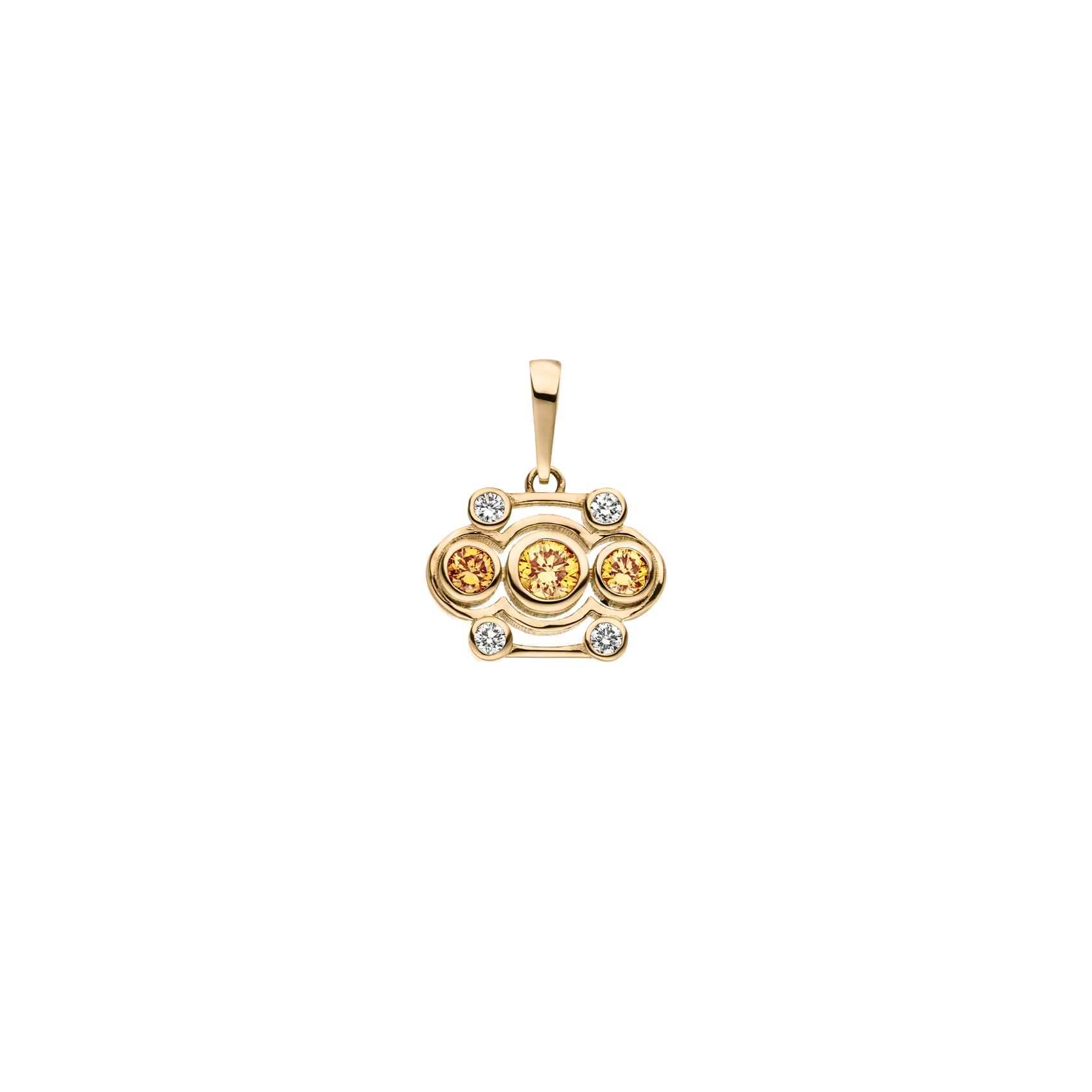 Blossom pendant - Blossom Yellow Diamond Pendant - The Future Rocks - 1