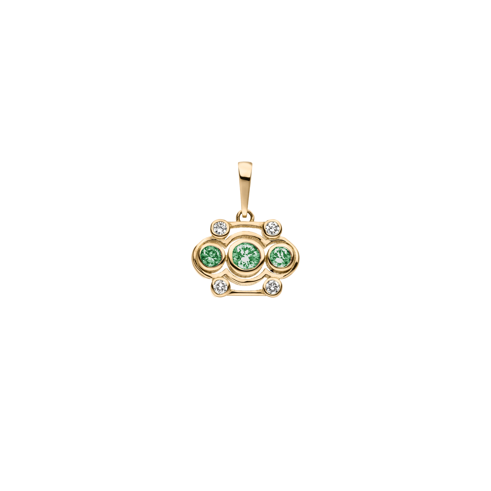 Blossom pendant - Blossom Green Diamond Pendant - The Future Rocks - 1