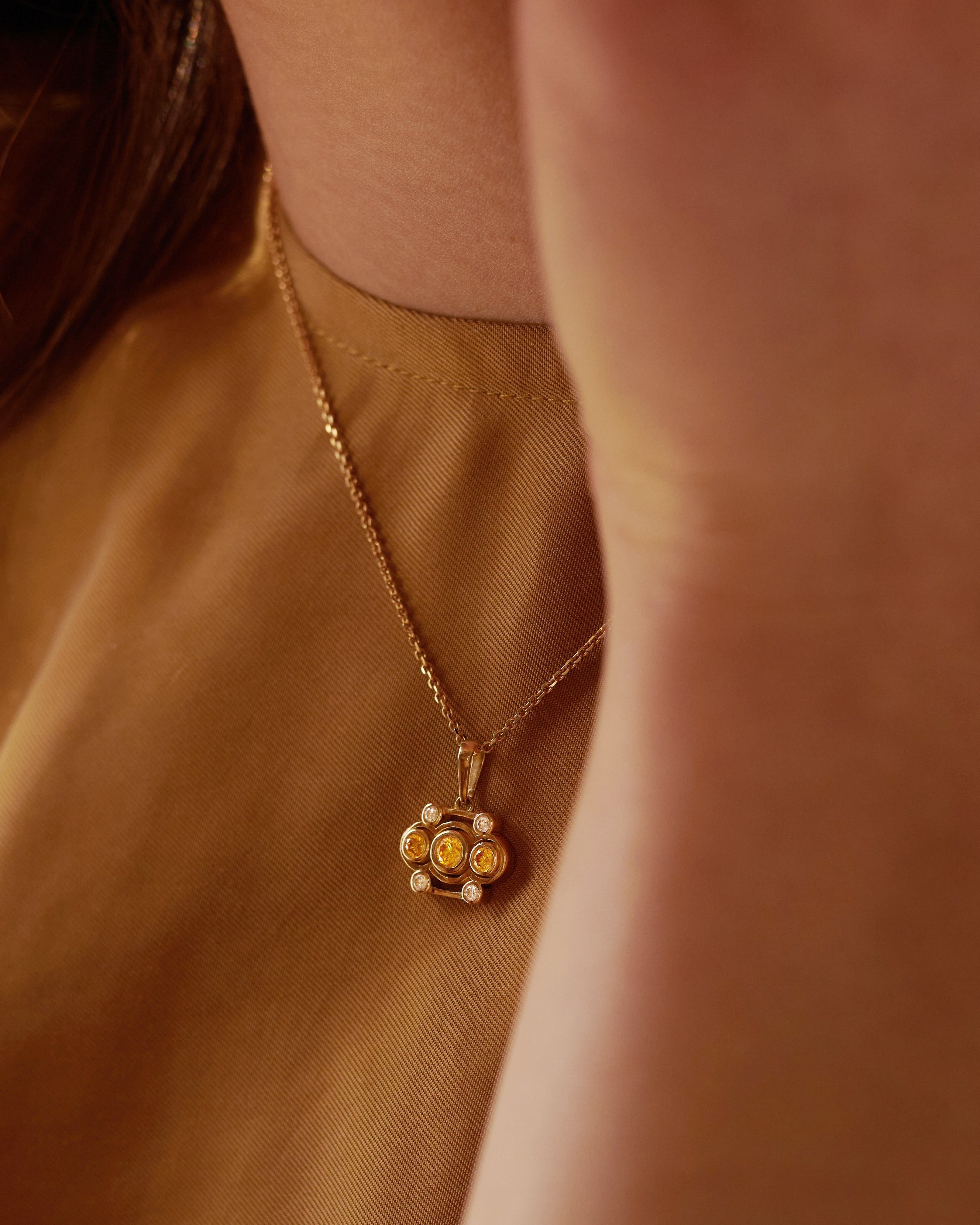 Blossom pendant - Blossom Yellow Diamond Pendant - The Future Rocks - 2