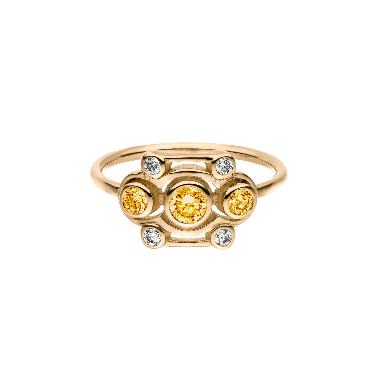 Blossom ring - Blossom Yellow Diamond Ring - The Future Rocks - 1