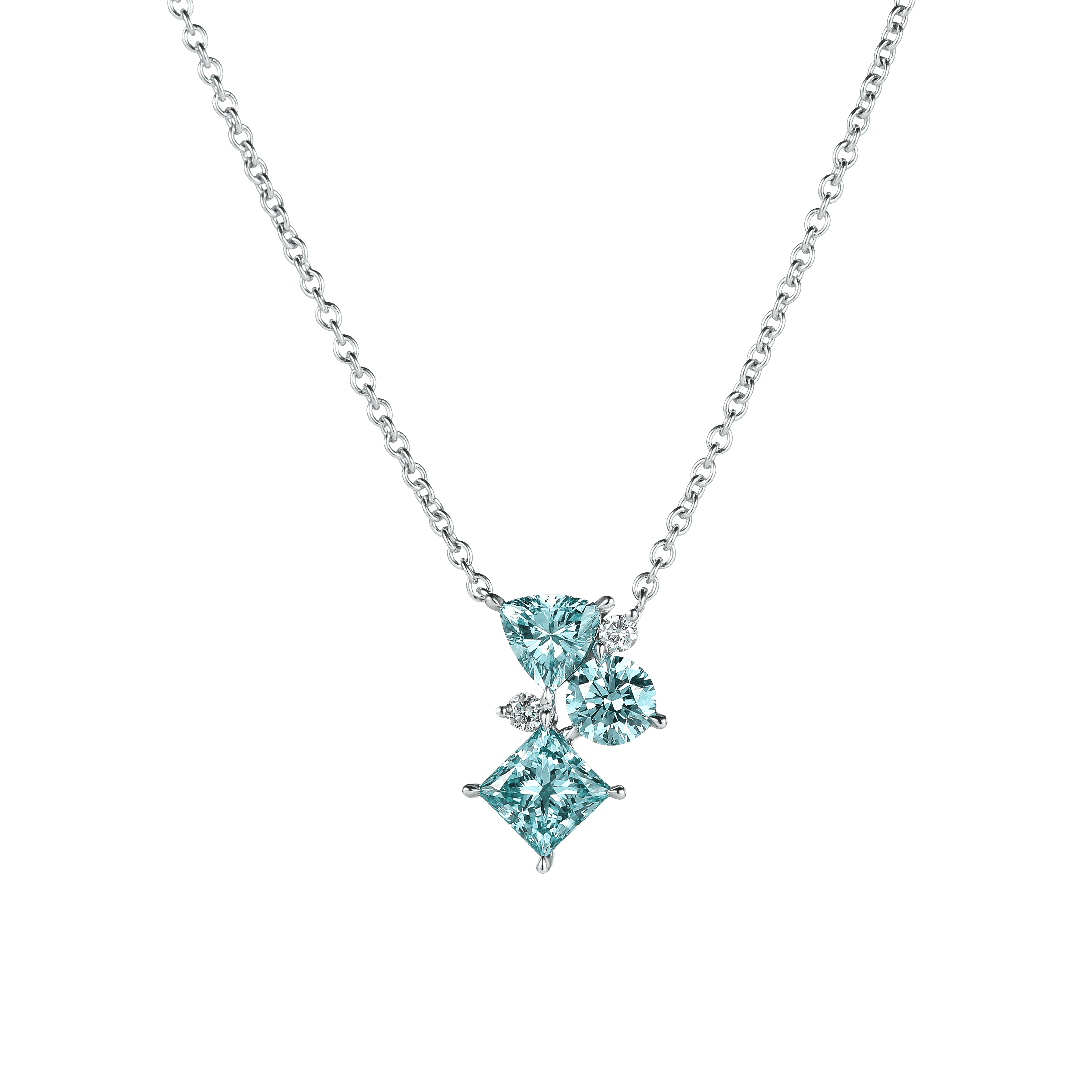 Joyful blue necklace - The Future Rocks x Lightbox Joyful Blue Diamond Necklace - The Future Rocks - 1